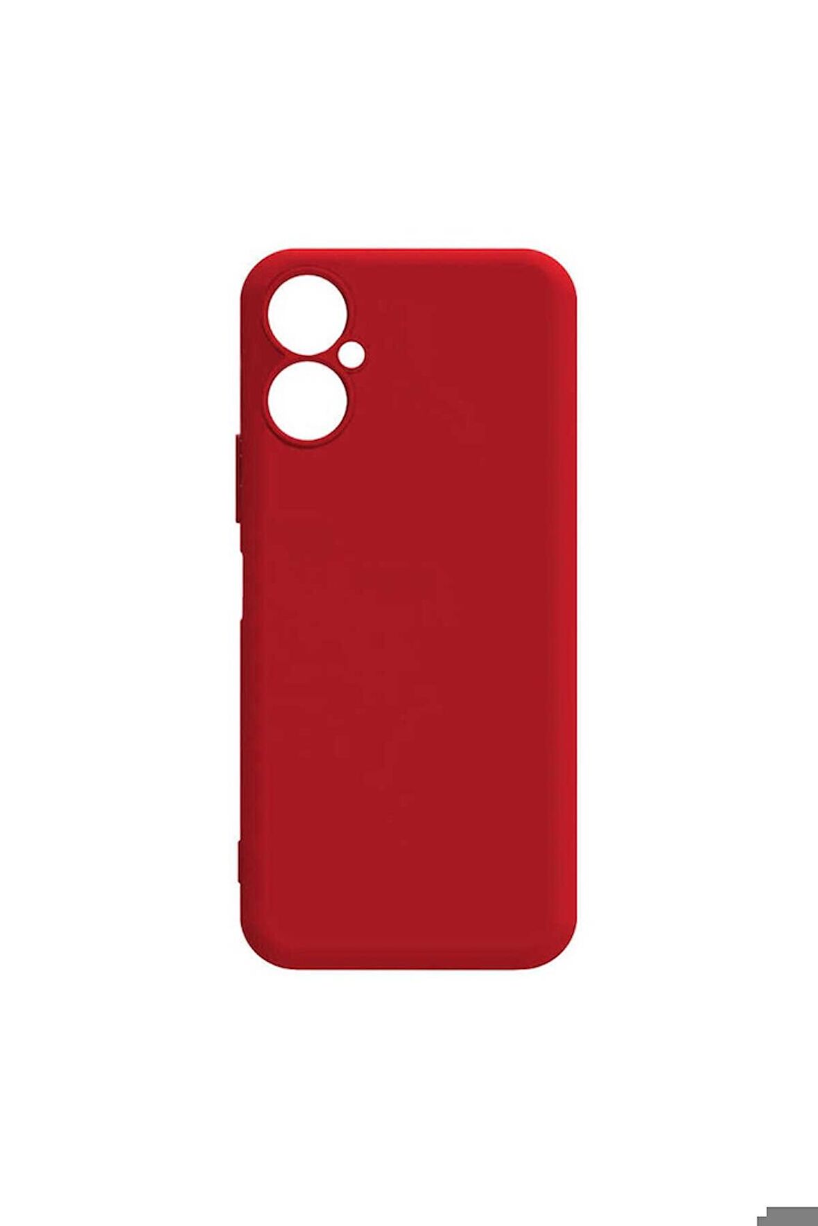 Tecno Camon 19 Neo Uyumlu Kılıf Biye Silikon Kırmızı