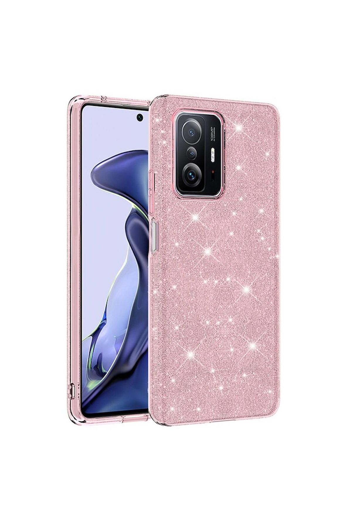 Xiaomi Mi 11T Pro 5G Uyumlu Kılıf Shining Silikon Pembe