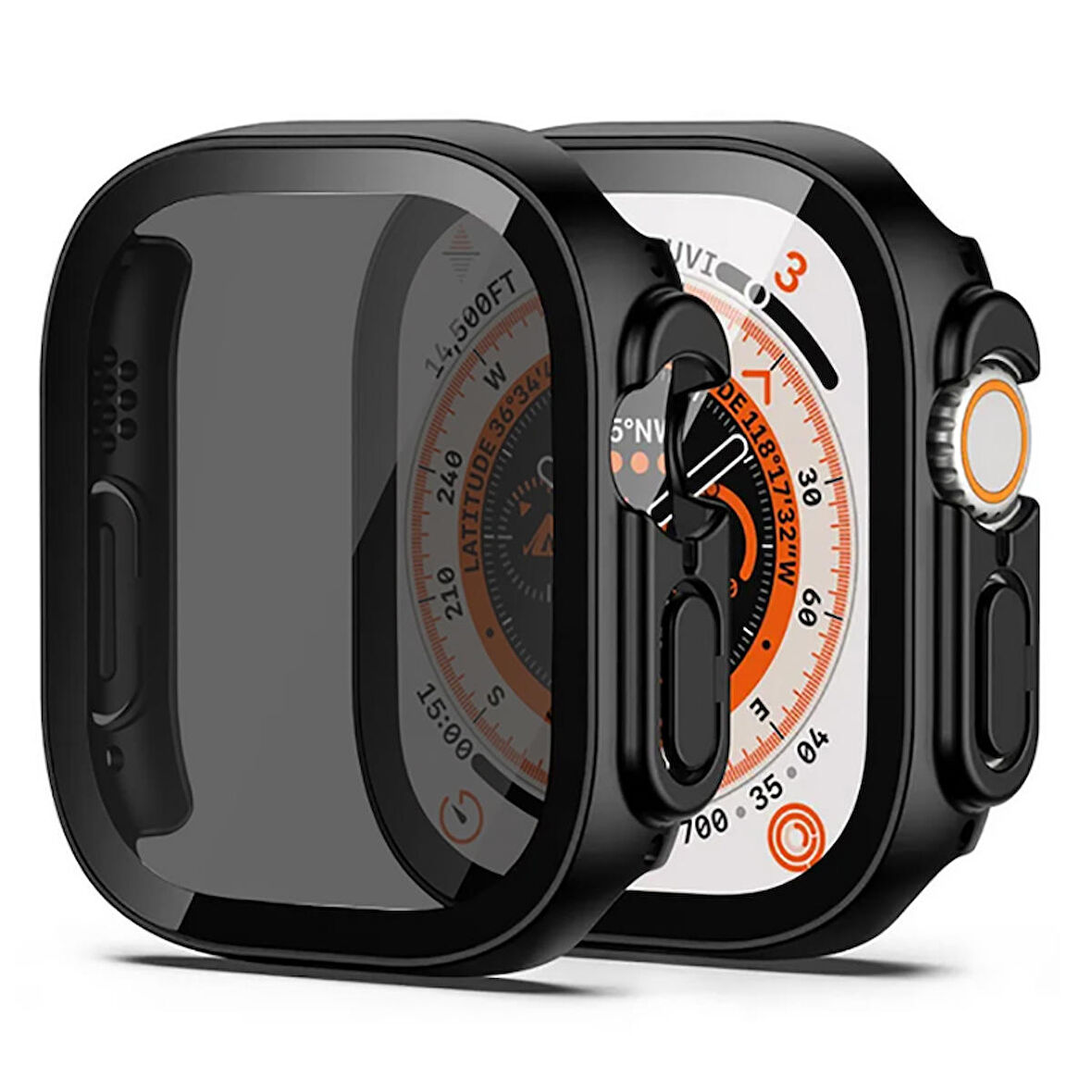 Apple Watch Ultra 49 Mm Uyumlu Privacy Hayalet Ekran Koruyucu 360 Kasa Ve Ekran Gizli Koruma Gard 23
