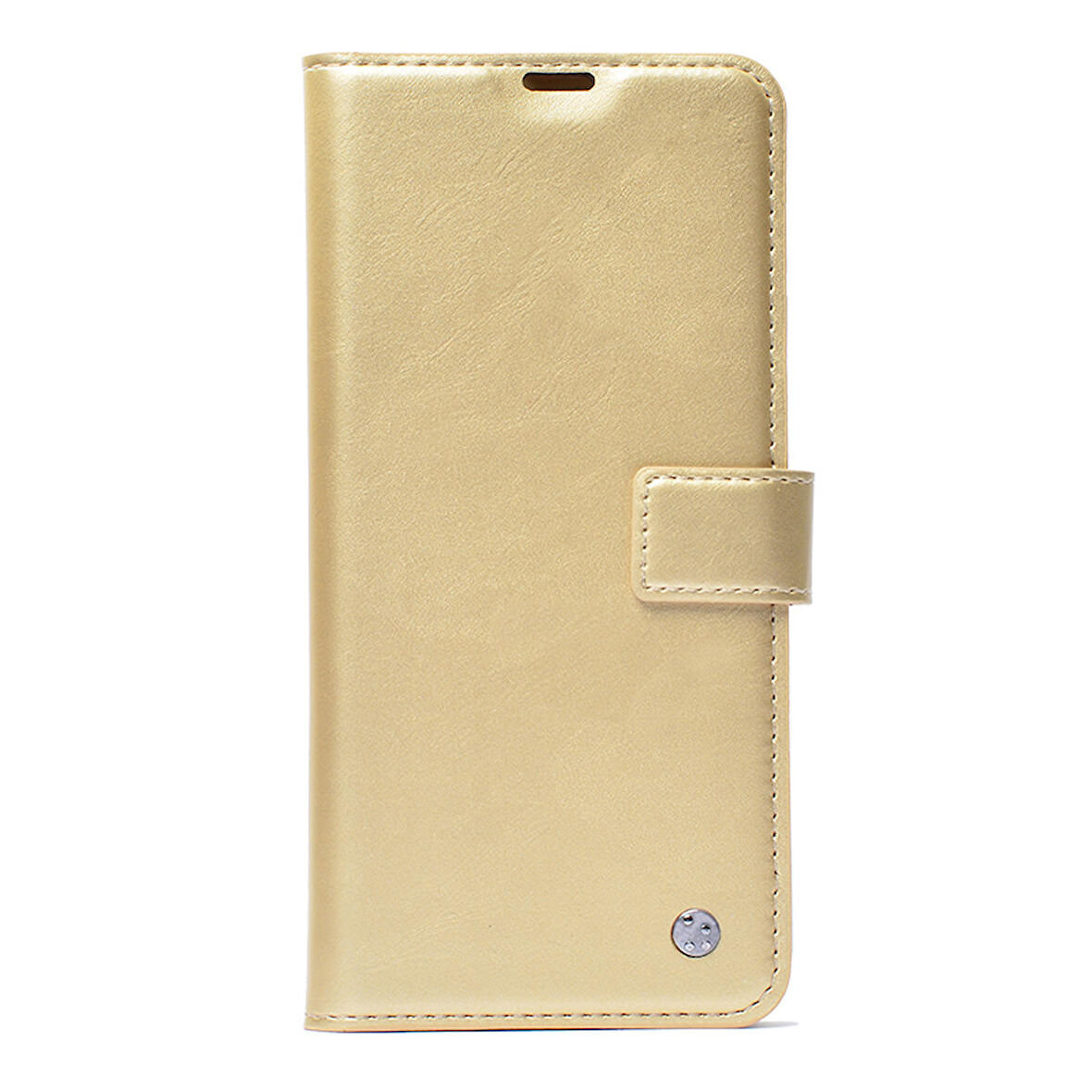 Samsung Galaxy S23 Ultra Uyumlu Kılıf Kar Deluxe Kapaklı Kılıf Gold