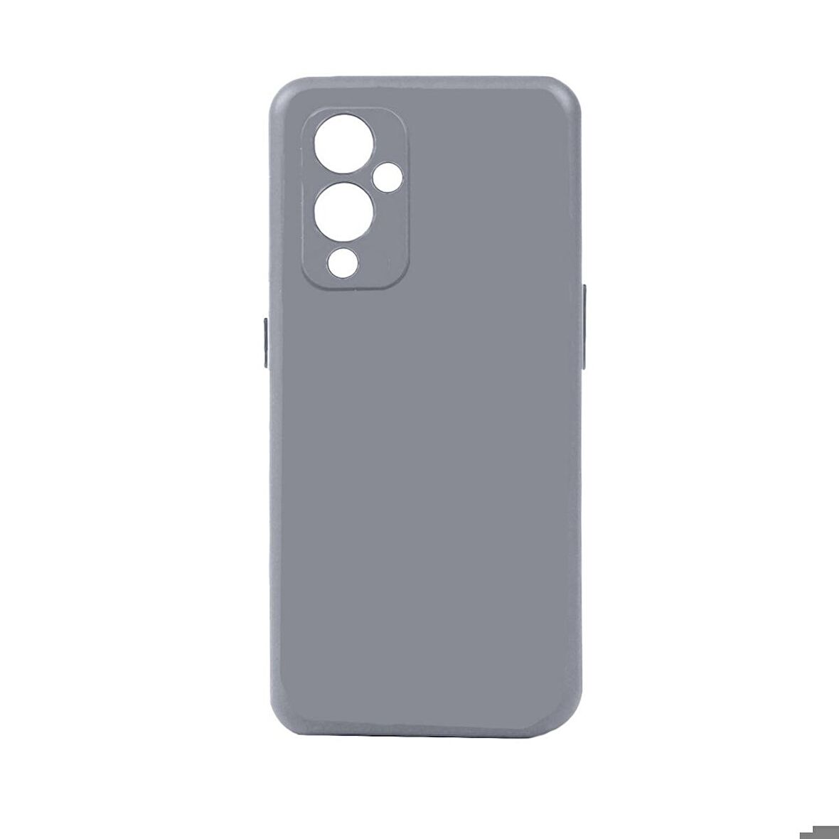 OnePlus 9 Uyumlu Kılıf Biye Silikon Gri
