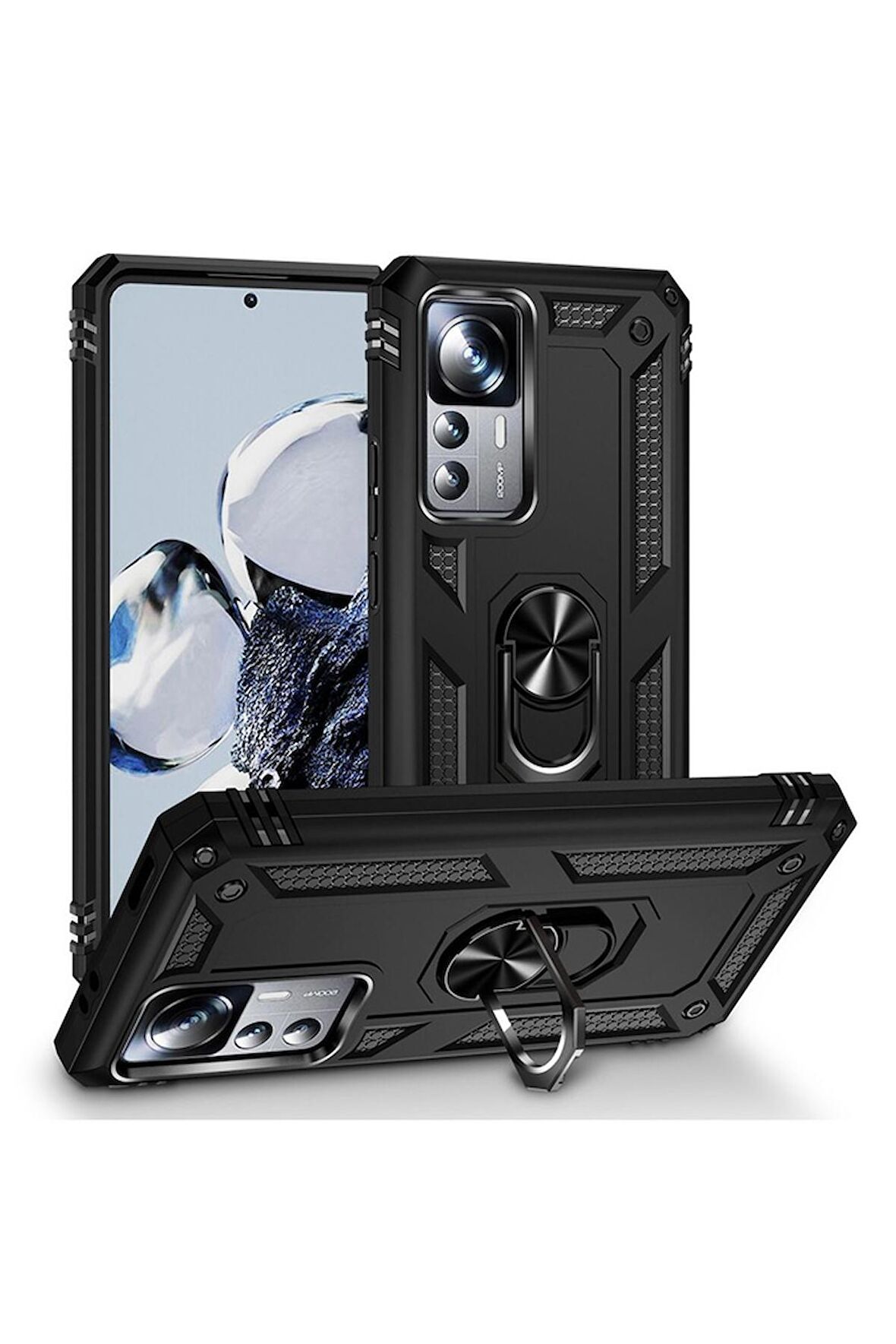 Xiaomi Mi 12T Uyumlu Kılıf Vega Kapak Siyah