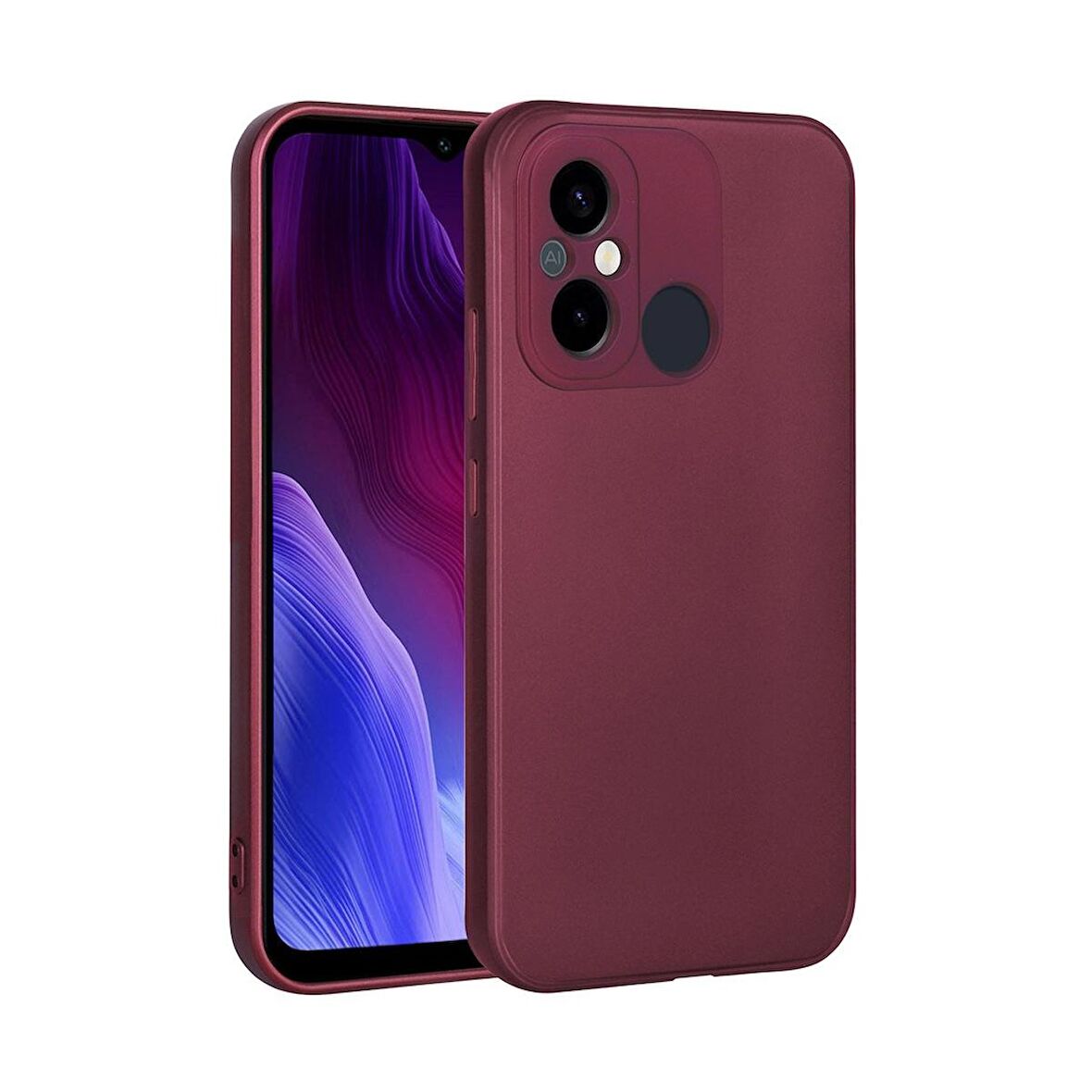 Xiaomi Redmi 12C Uyumlu Kılıf Premier Silikon Kapak Mürdüm