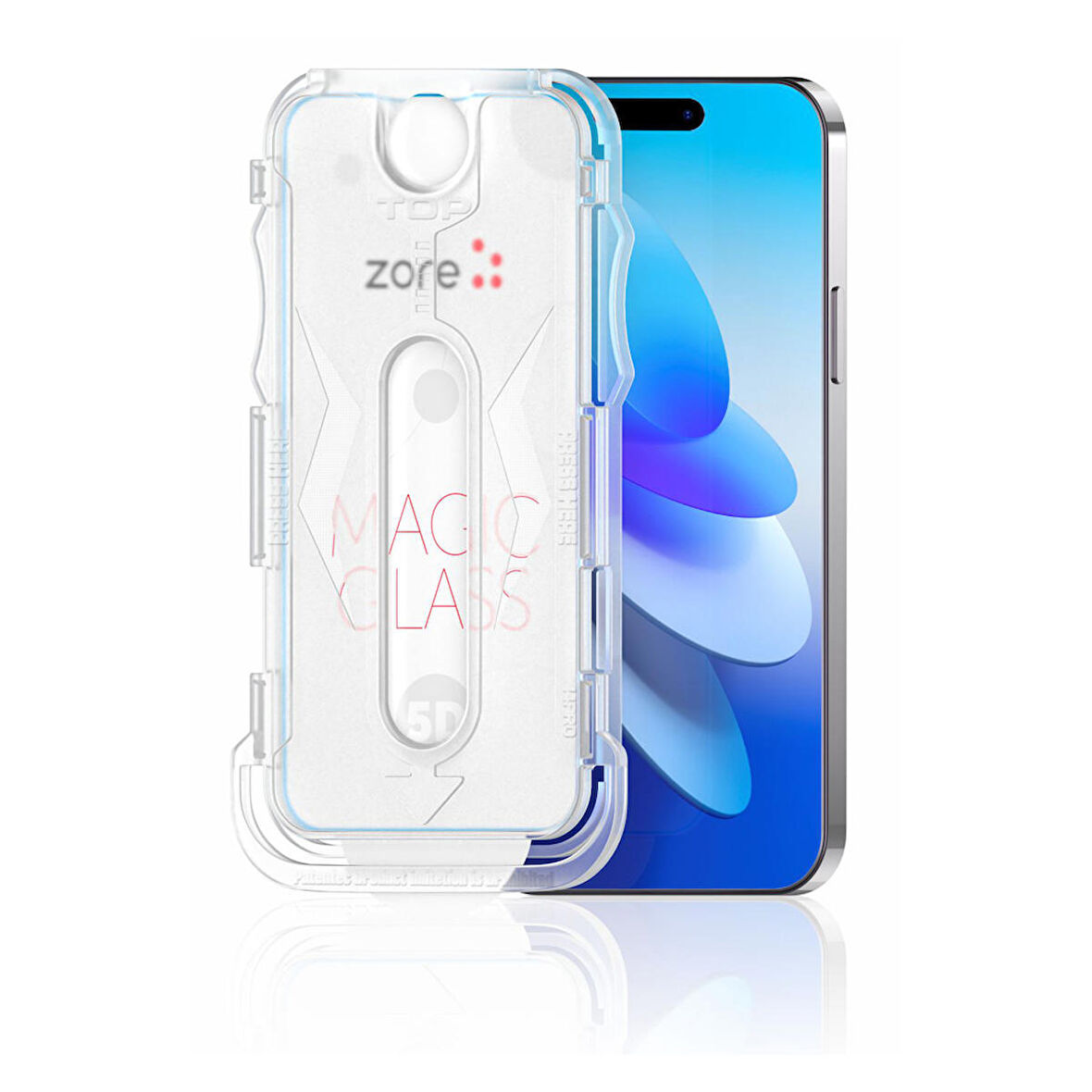 Apple iPhone 11 Uyumlu Kolay Uygulama Aparatlı 5D Magic Glass Cam Ekran Koruyucu