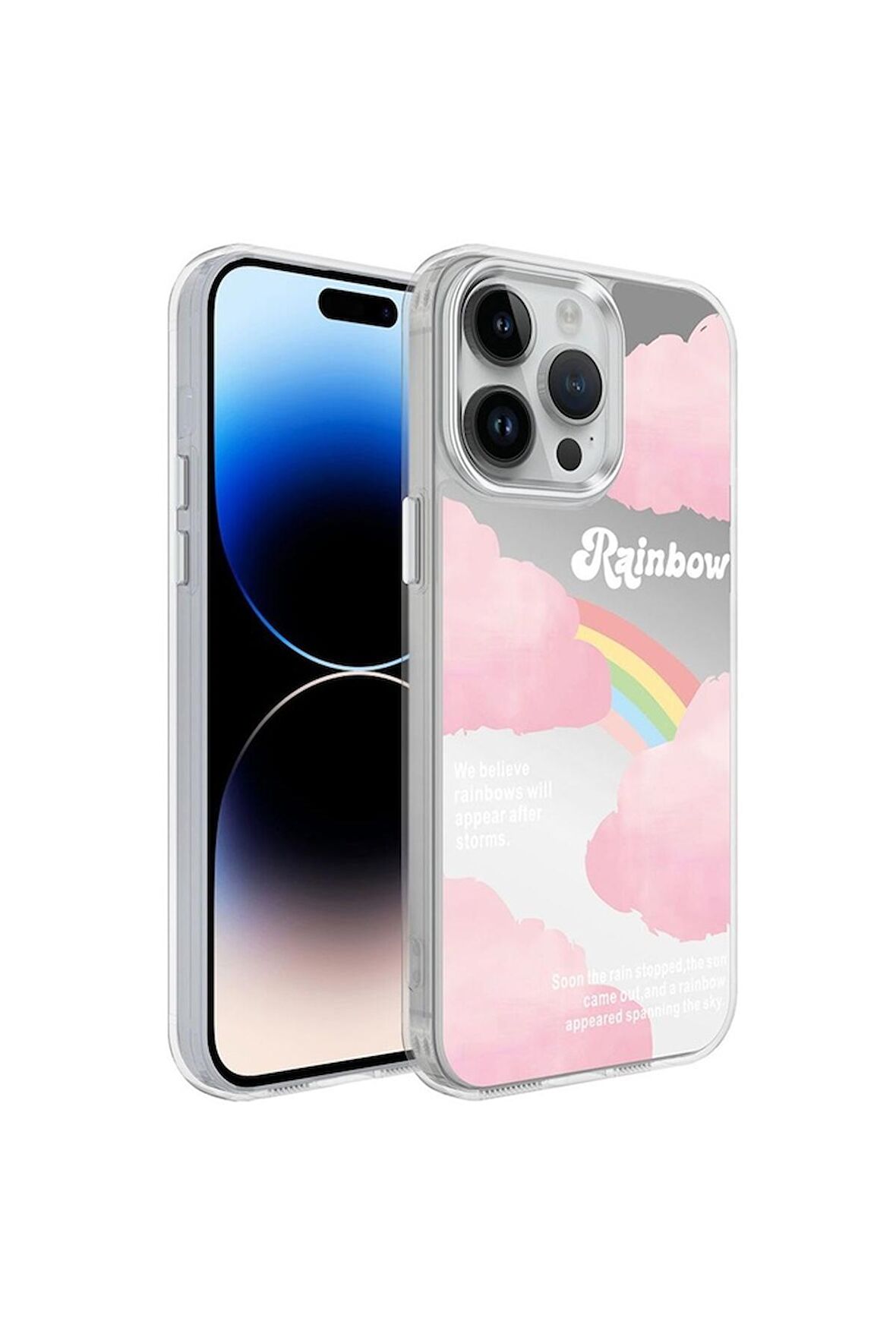 Apple iPhone 14 Pro Uyumlu Kılıf Airbagli Parlak Tasarımlı Mimbo Kapak NO6