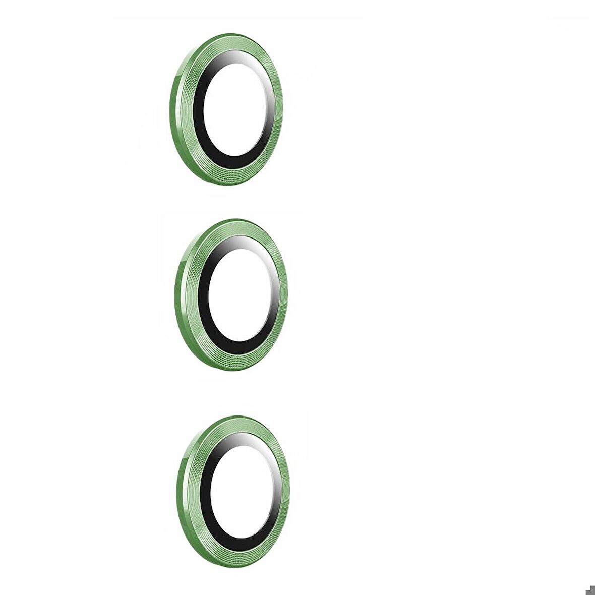 Samsung Galaxy S24 Uyumlu Kamera Lens Koruyucu Cam Filmi Koyu Yeşil
