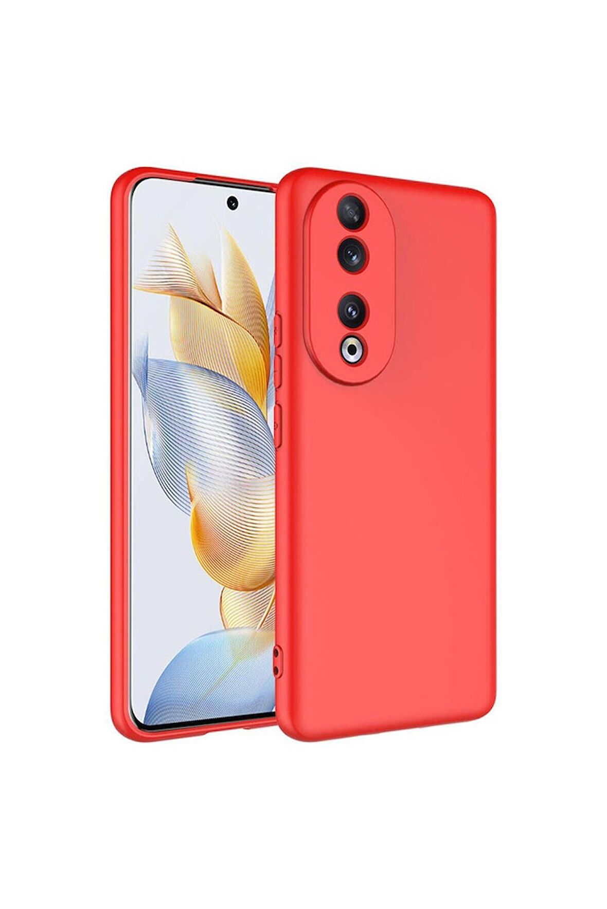 Huawei Honor 90 Uyumlu Kılıf Mara Lansman Kapak Kırmızı