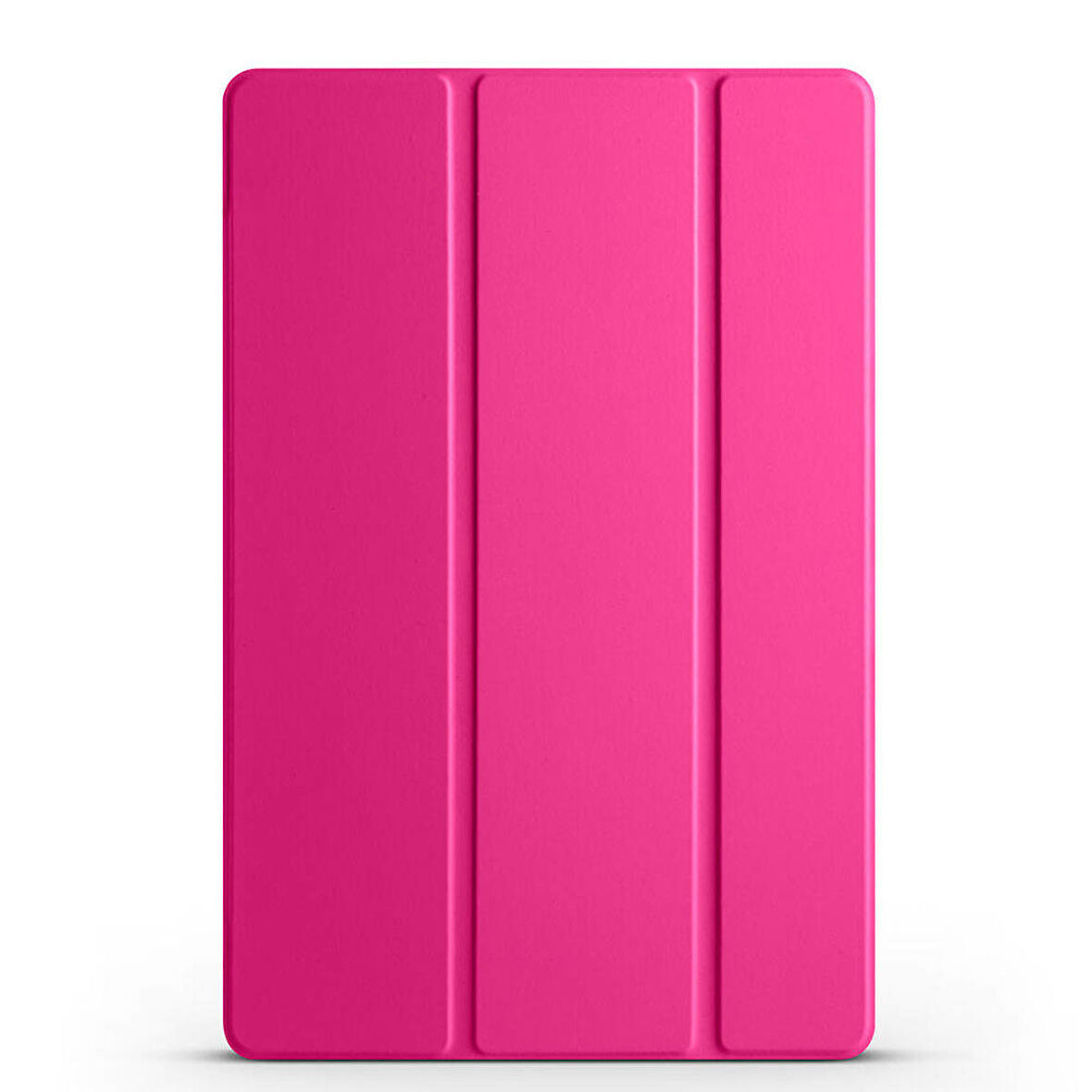 Samsung Galaxy Tab A9 Uyumlu Tablet Kılıfı Smart Cover Standlı Akıllı Kılıf Pembe Koyu