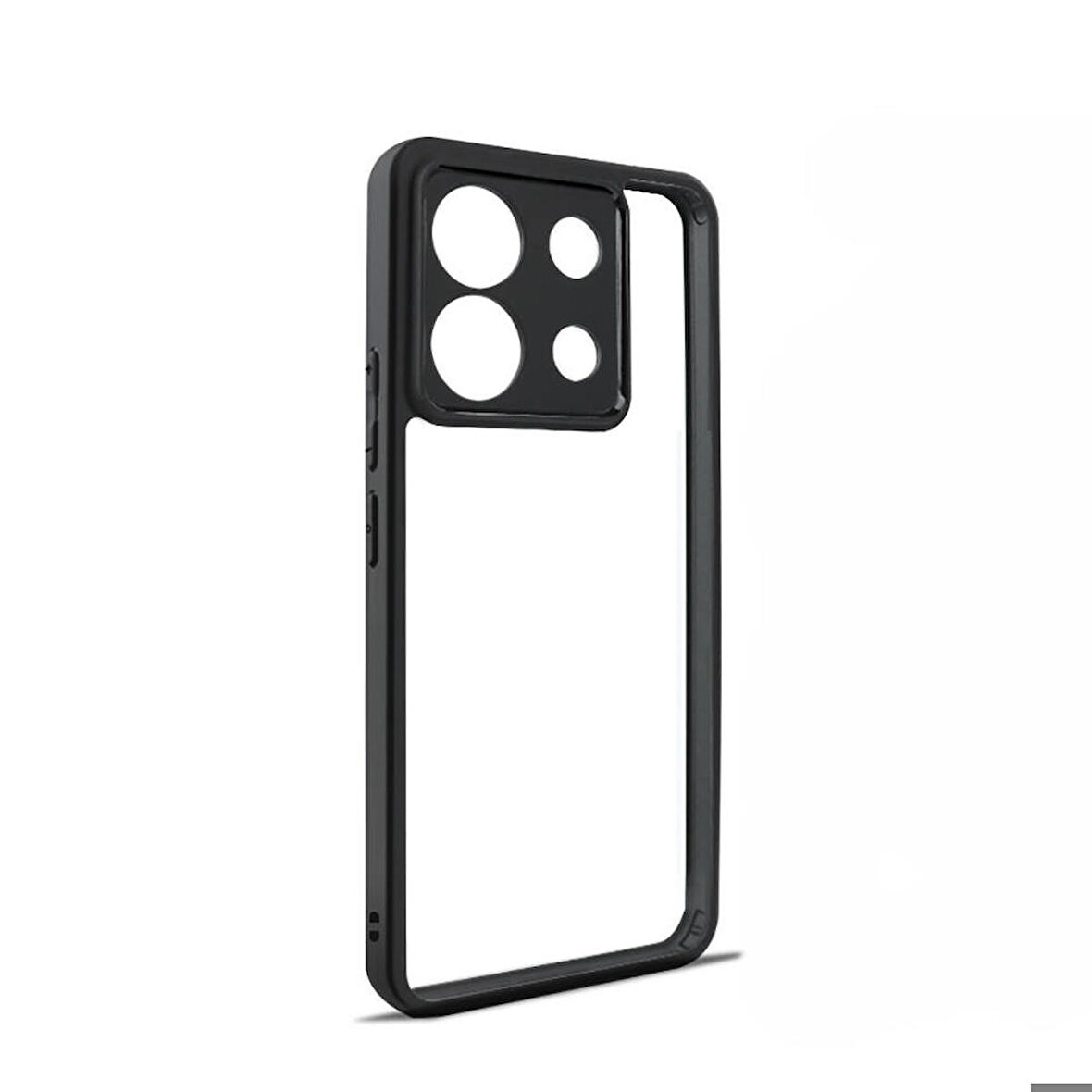 Xiaomi Redmi Note 13 Pro 5G Uyumlu Kılıf Kamera Korumalı Şeffaf Arka Yüzey New Roll Kapak