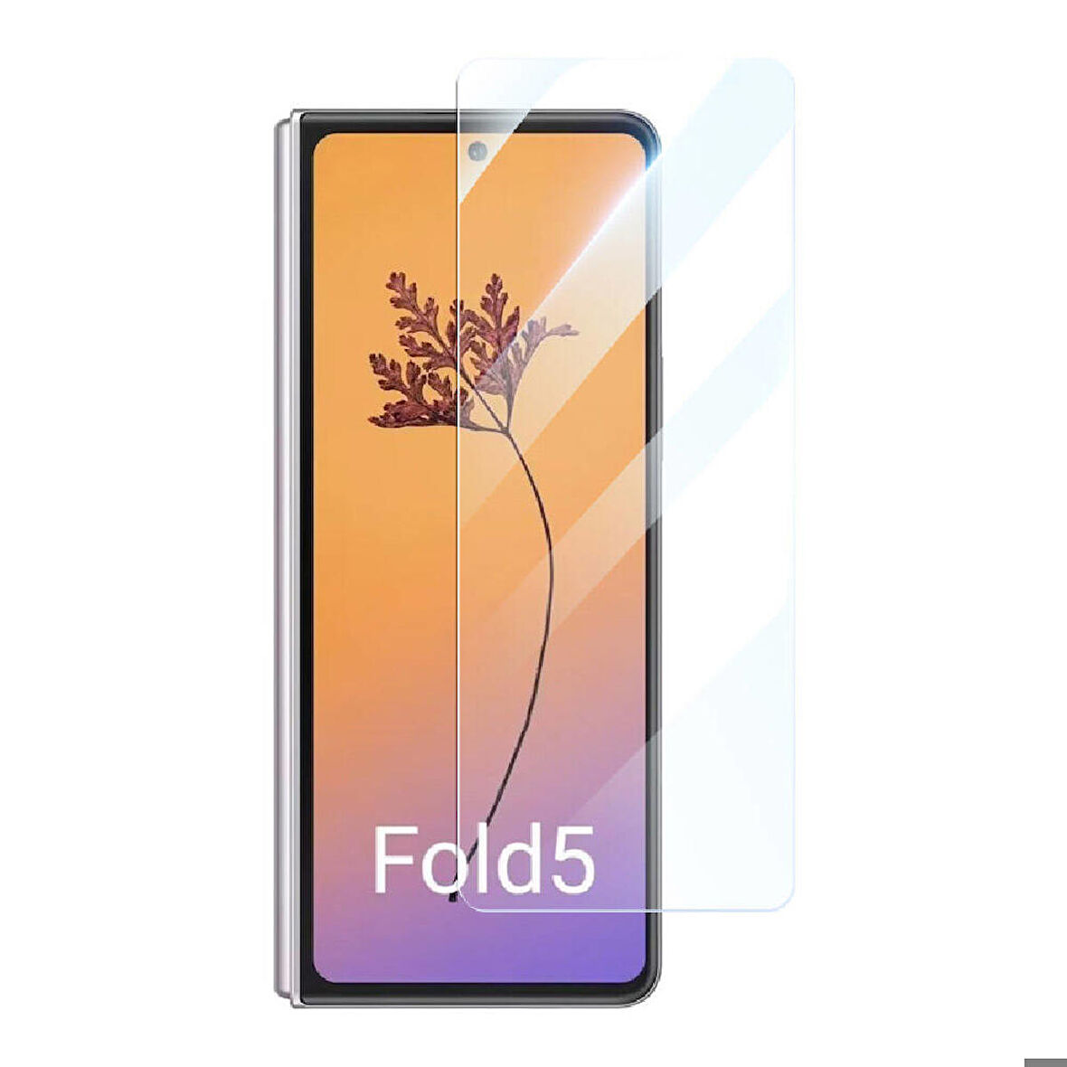 Samsung Galaxy Z Fold 5 Uyumlu Etnaa Şeffaf Cam Ekran Koruyucu