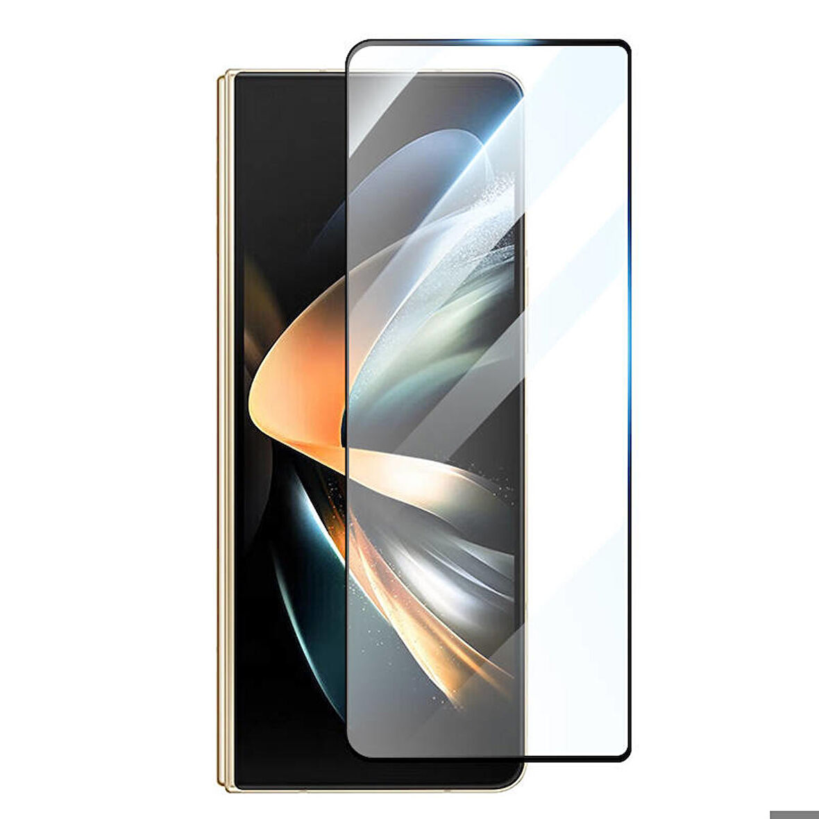 Samsung Galaxy Z Fold 4 Uyumlu Etnaa Cam Ekran Koruyucu Siyah