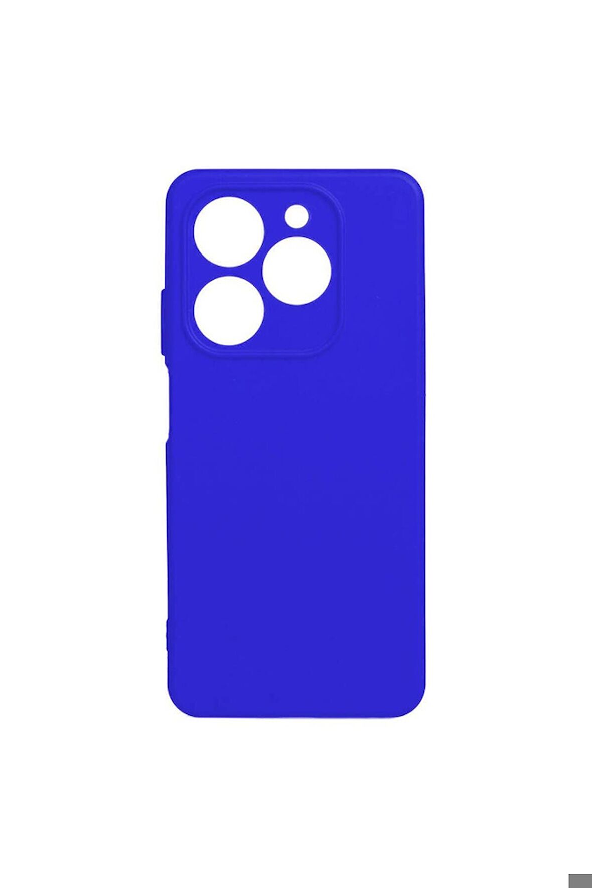 Tecno Spark 20C Uyumlu Kılıf Biye Silikon Mavi