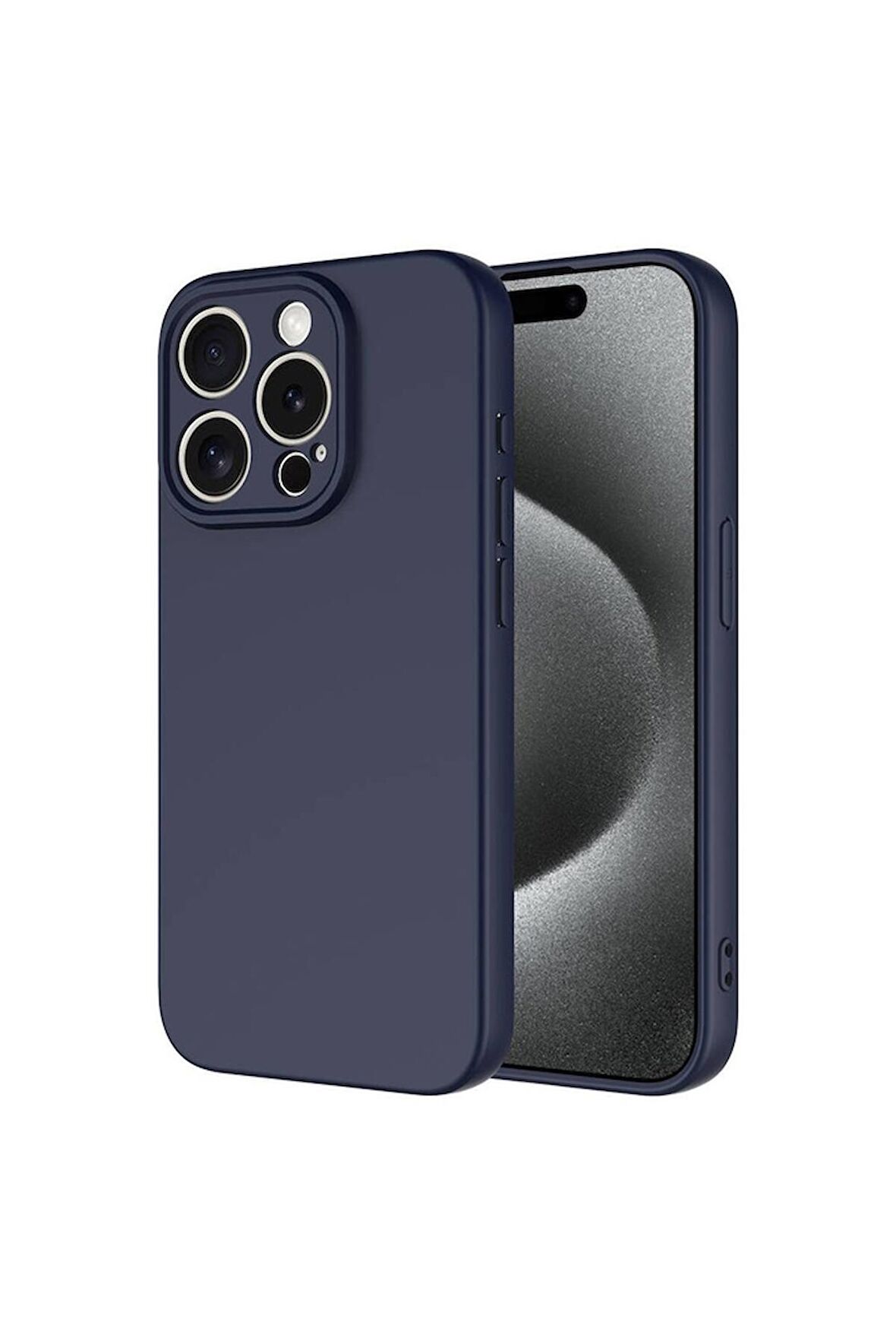 Apple iPhone 15 Pro Uyumlu Kılıf Mara Lansman Kapak Lacivert