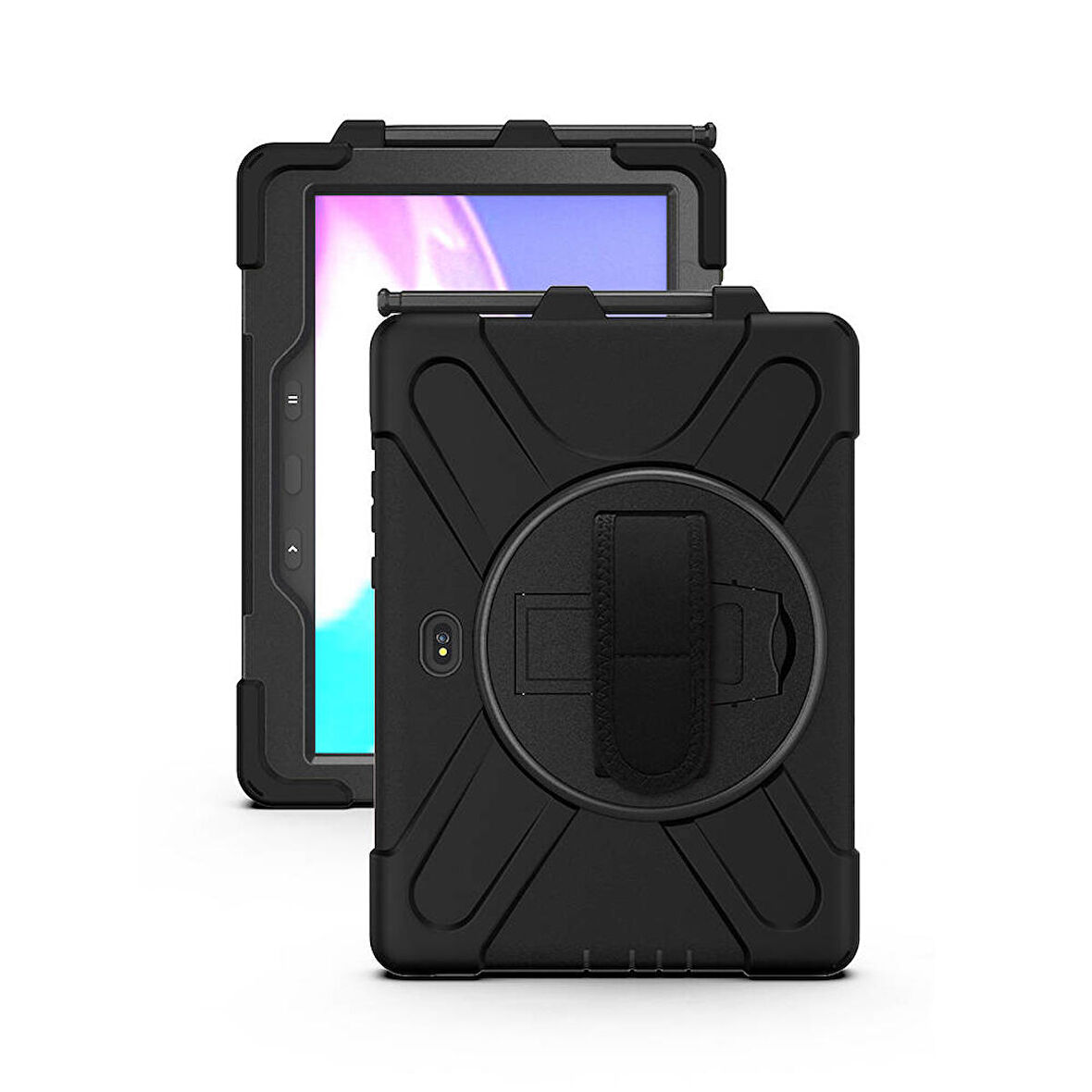 Samsung Galaxy Tab Active Pro 10.1 T540 Tablet Kılıfı Sert PC Zırhlı Defender Kılıf