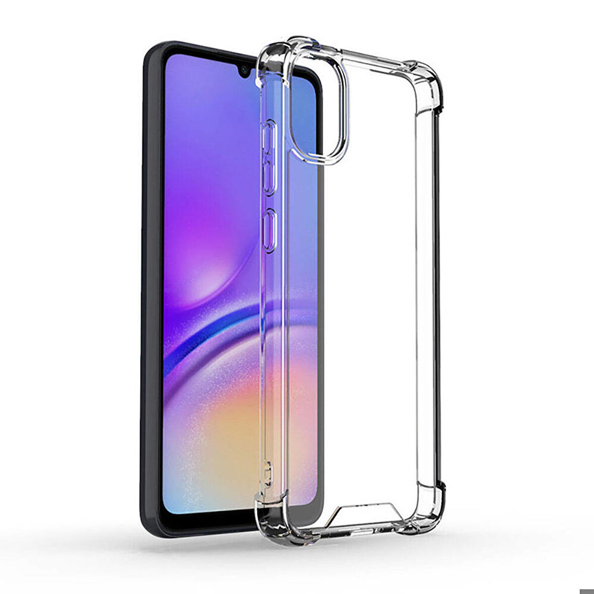 Samsung Galaxy A05 Uyumlu Kılıf Sert Silikon Köşe Korumalı Nitro Anti Shock Kapak