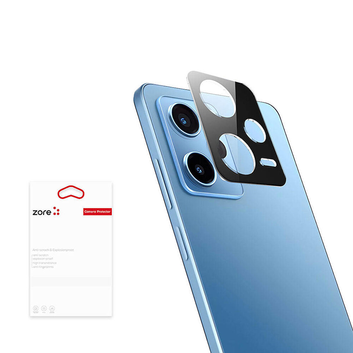 Xiaomi Redmi Note 12 Pro 5G Uyumlu Kamera Koruyucu 3D Kamera Lens Camı