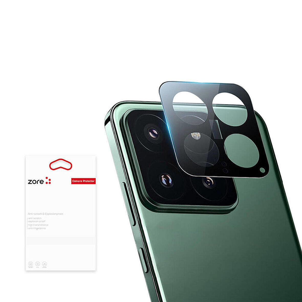 Xiaomi Mi 14 Uyumlu Kamera Koruyucu 3D Kamera Lens Camı