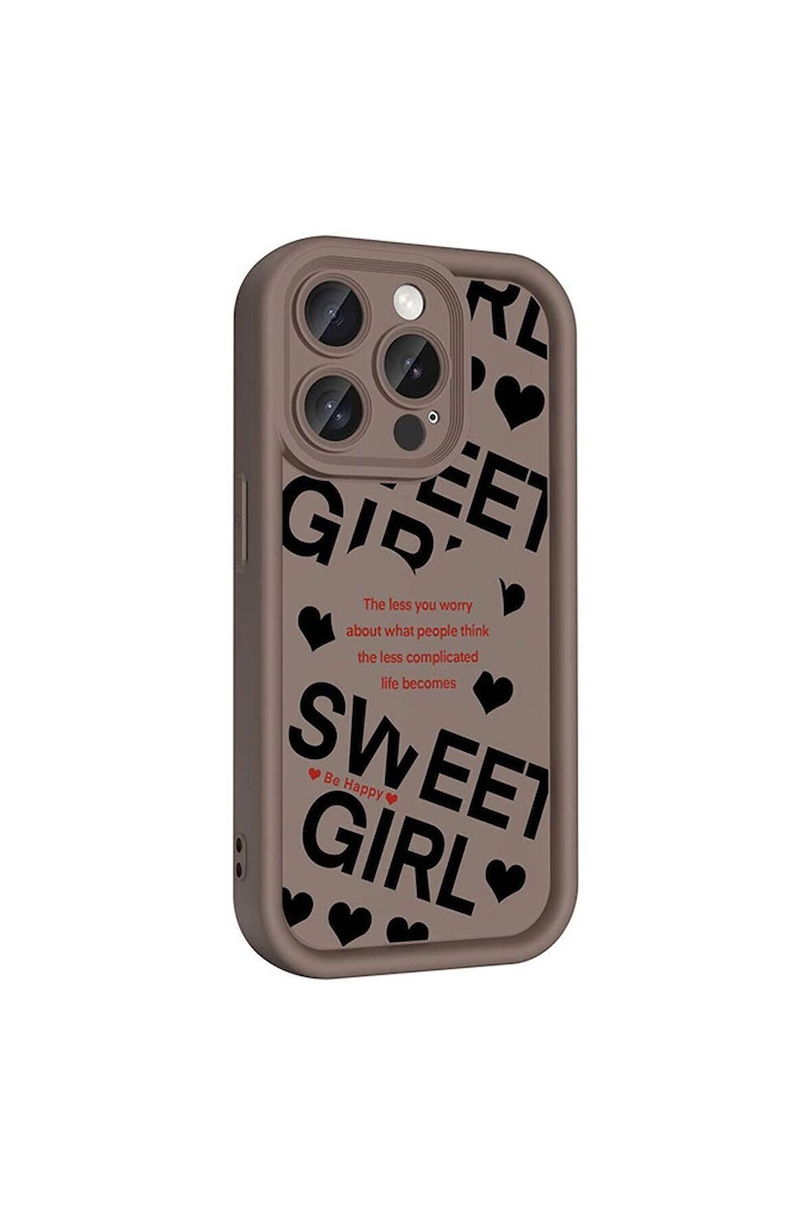 Apple iPhone 15 Pro Uyumlu Kılıf Kamera Korumalı Baskılı Şık Desenli Arka Yüzey Klas Kapak Siyah