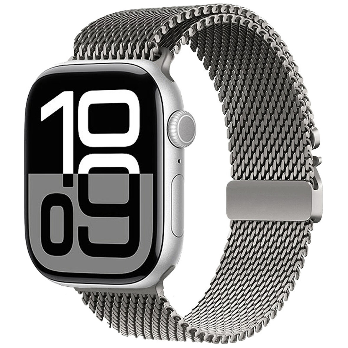 Apple Watch 10 46mm Uyumlu Zore KRD-121 Metal Hasır Kordon