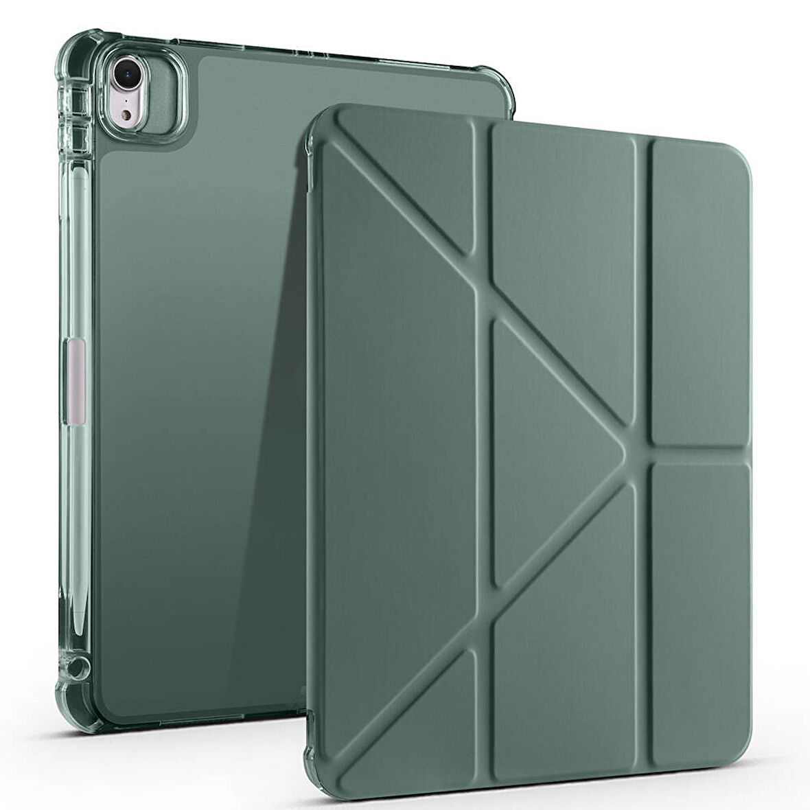Apple iPad Air 11 2025 M3 Kılıf Zore Tri Folding Kalem Bölmeli Standlı Kılıf