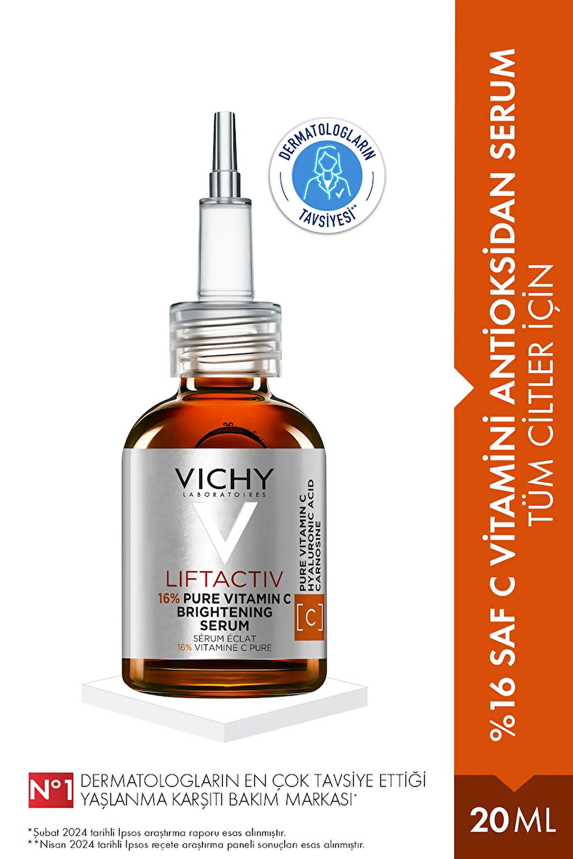 Vichy Liftactiv %16 Saf C Vitamini Antioksidan Serum 20 ml - Tüm Cilt Tipleri İçin