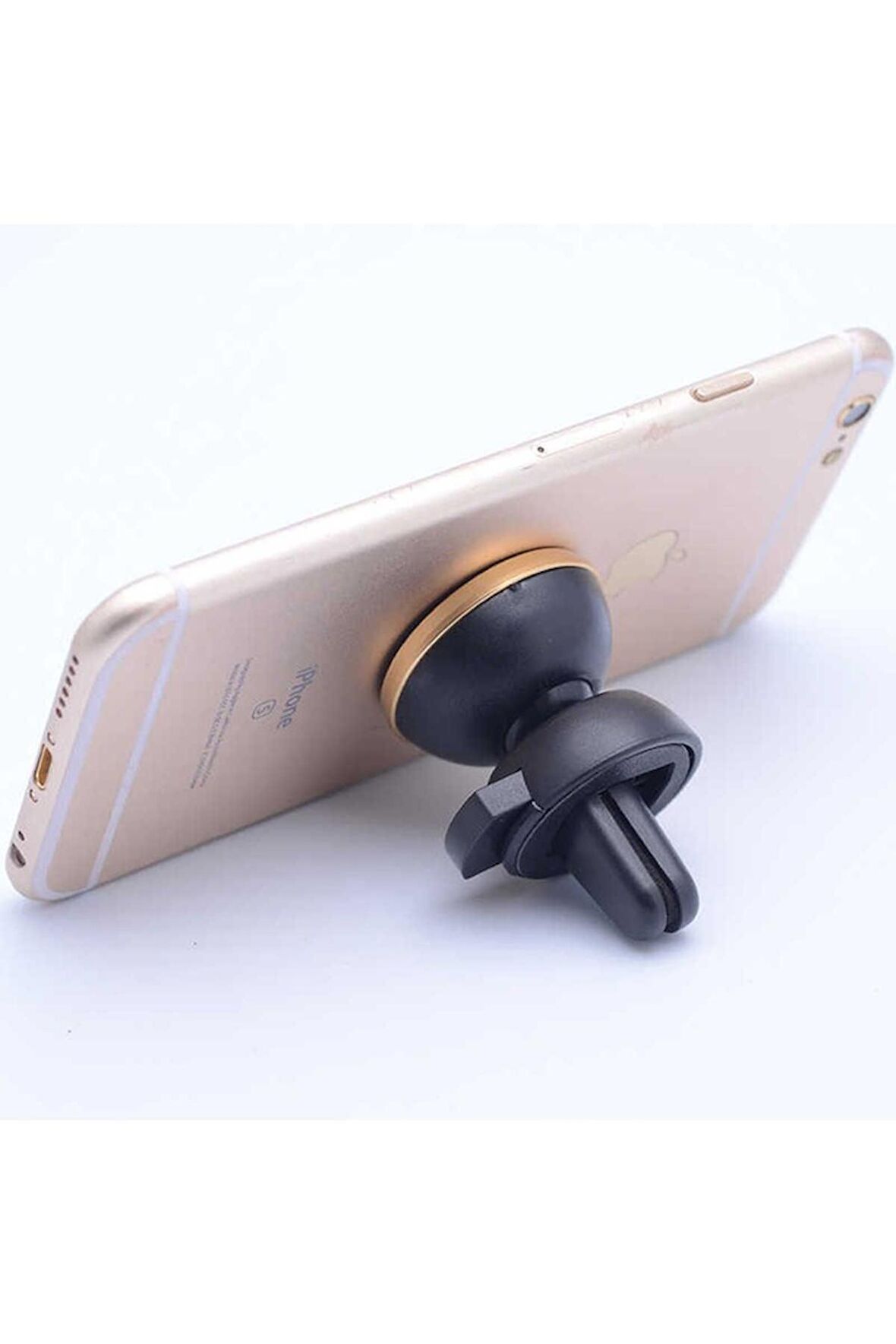 New Magnetic Air Vent Mount Araç Telefon Tutucu Gold