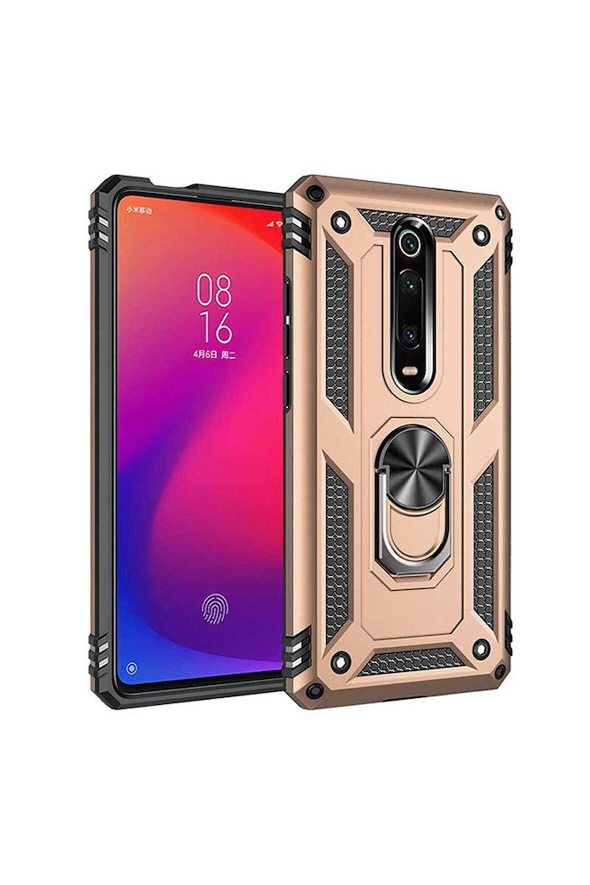 Xiaomi Mi 9T Uyumlu Kılıf Vega Kapak Gold