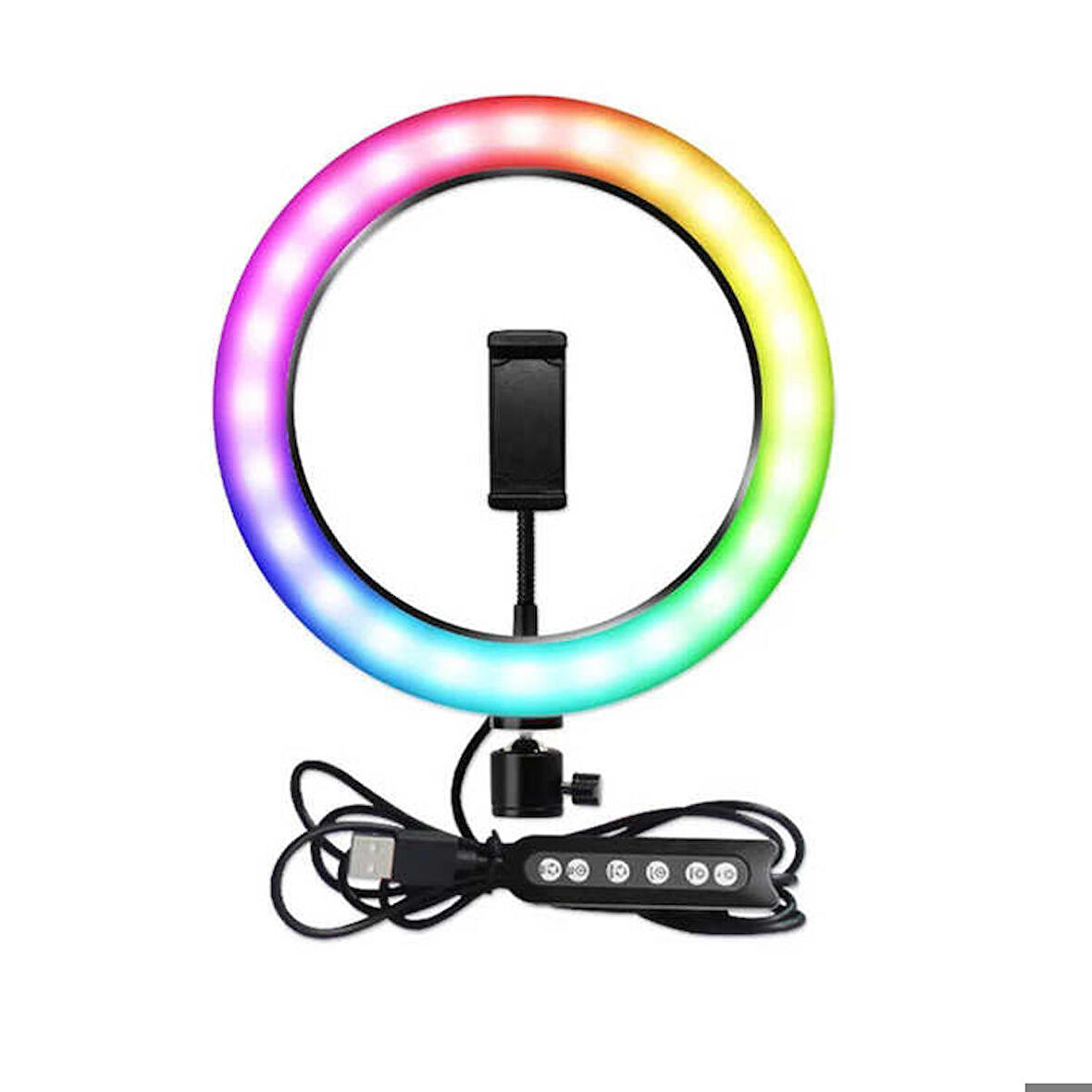 RGB MJ-33 Işıklı Telefon Tutucu Ring Light