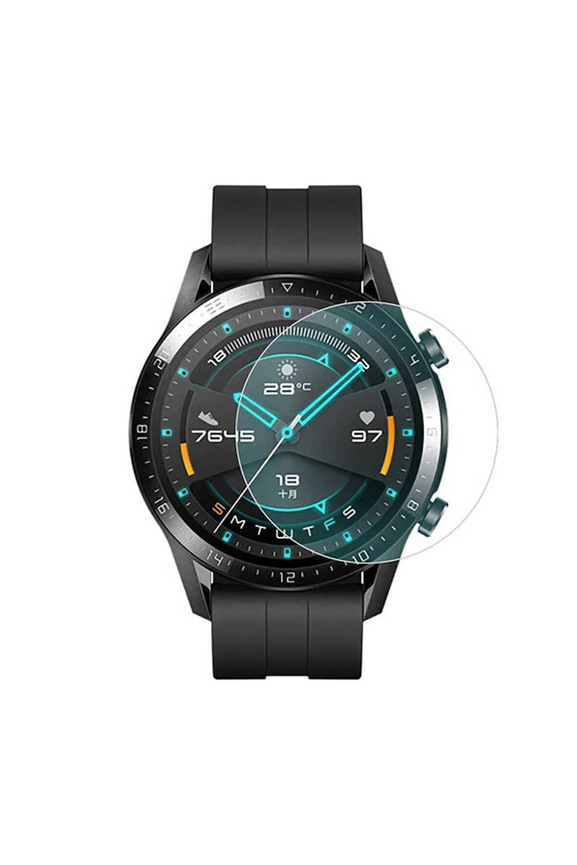 Huawei Watch GT2 Pro Uyumlu Standart Cam Ekran Koruyucu