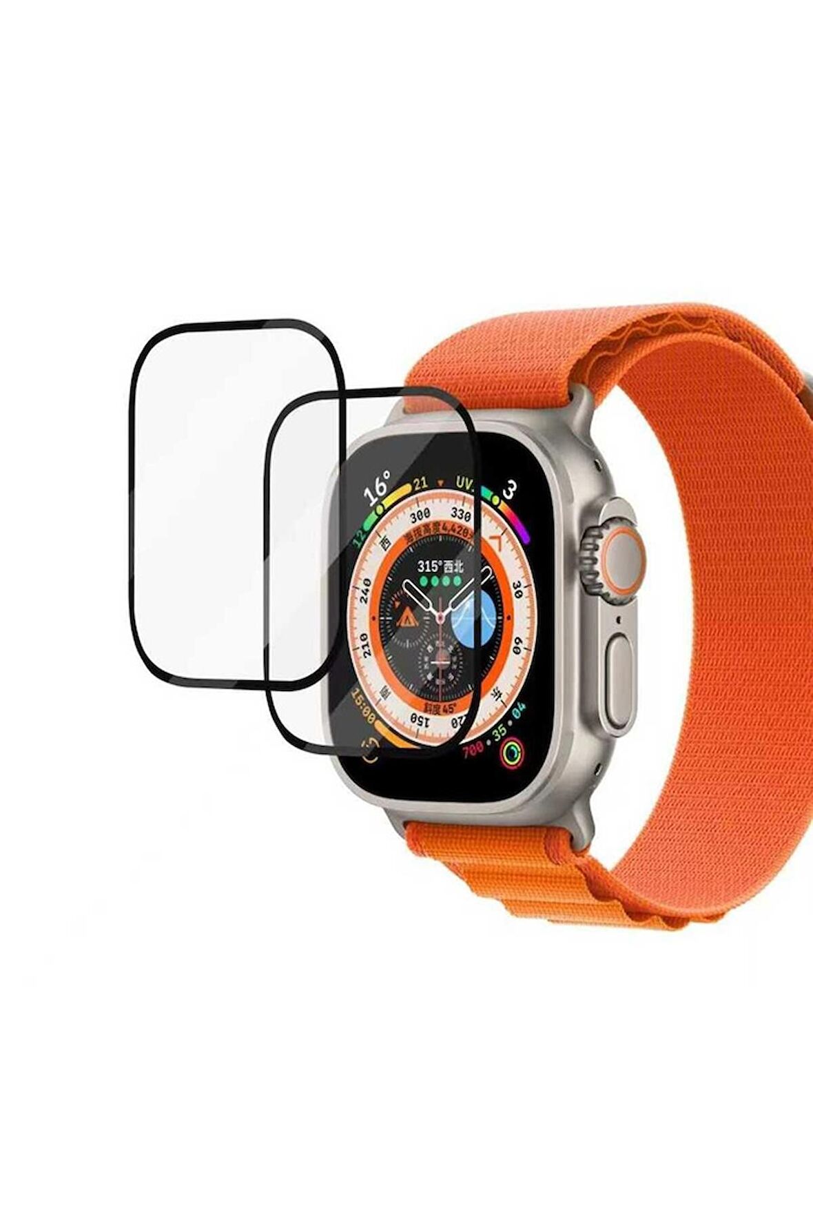 Apple Watch Ultra 49 Mm Uyumlu Pmma - Cam Saat Ekran Koruyucu
