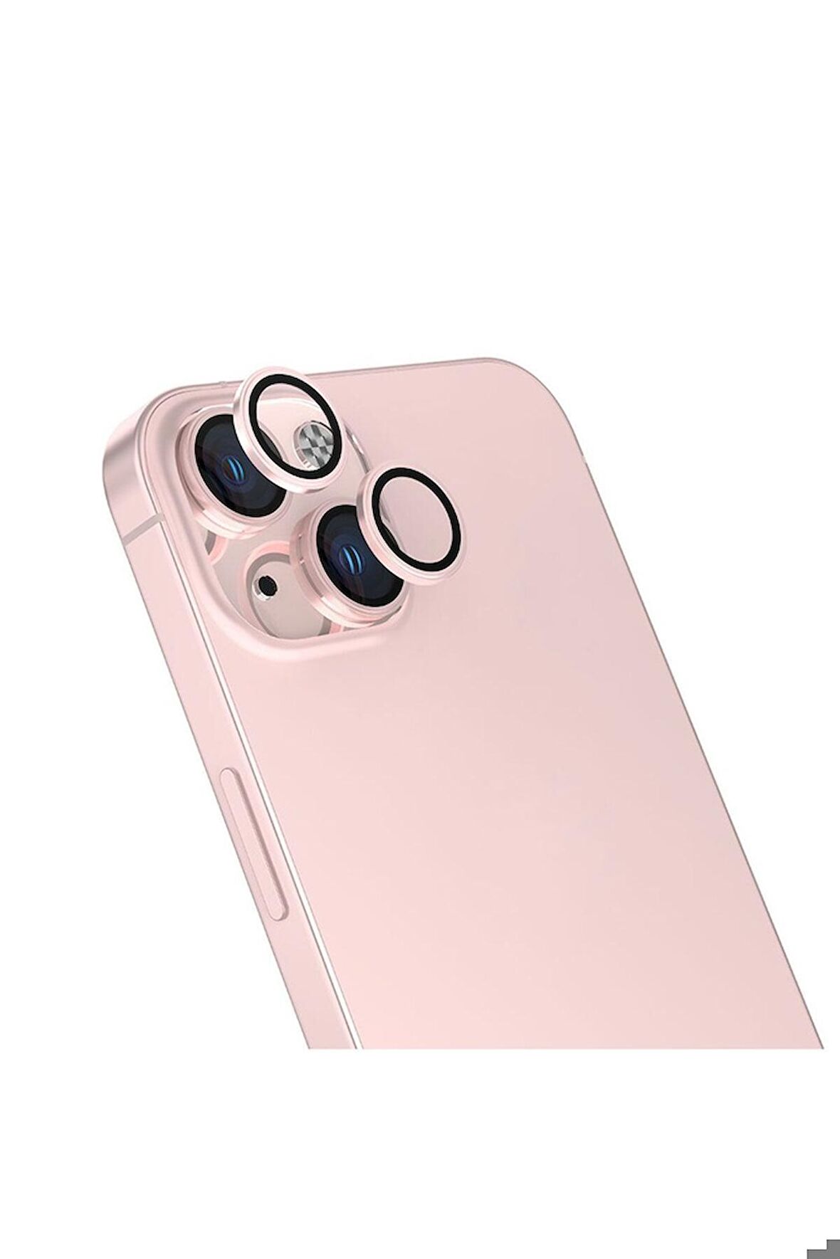 Apple iPhone 15 Uyumlu CL-13 Kamera Lens Koruyucu Pembe