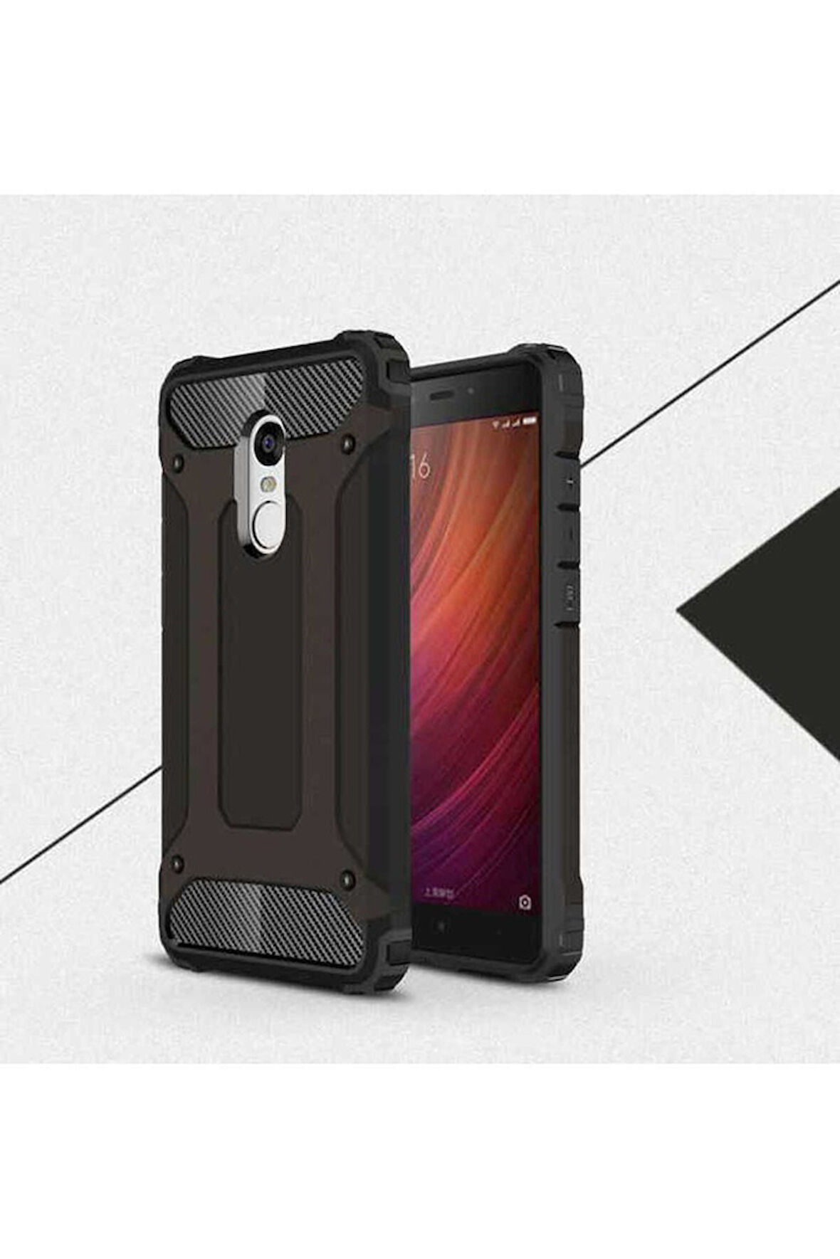 Xiaomi Redmi 5 Uyumlu Kılıf Zore Crash Silikon Kapak Siyah
