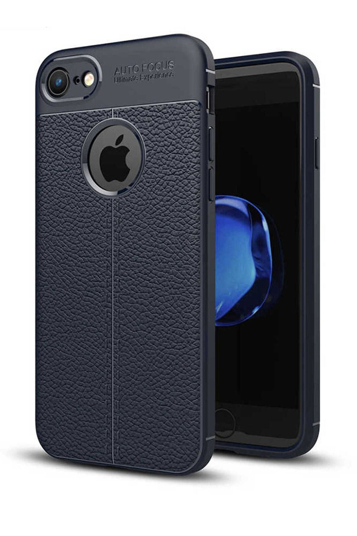 Apple iPhone 7 Uyumlu Kılıf Zore Niss Silikon Kapak Lacivert