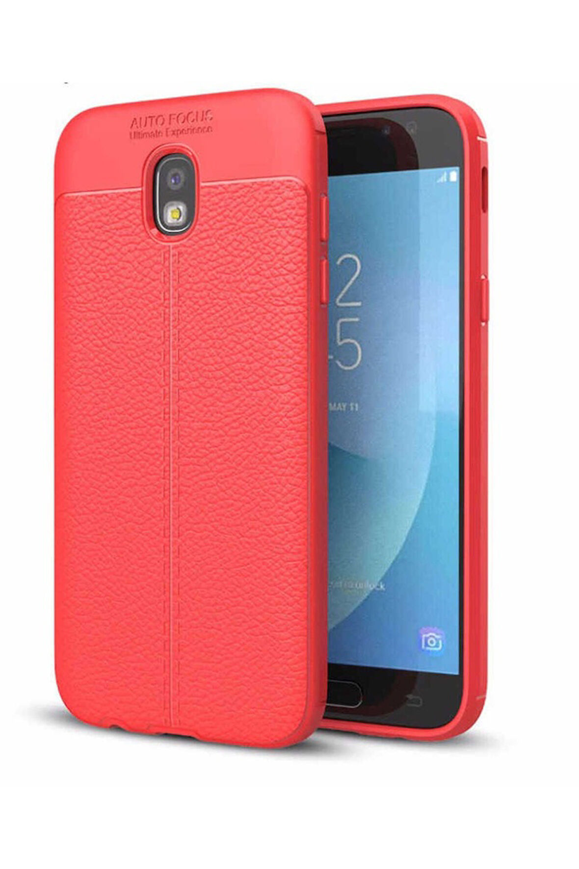 Samsung Galaxy J5 Pro Uyumlu Kılıf Zore Niss Silikon Kapak Kırmızı