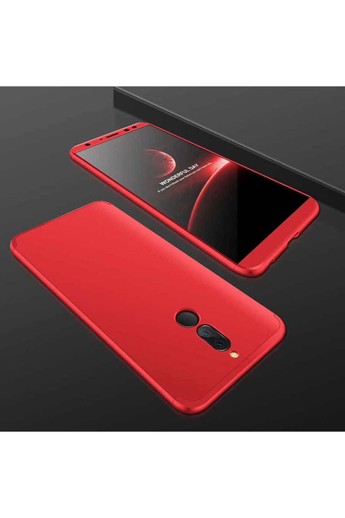 Huawei Mate 10 Lite Uyumlu Kılıf Zore Ays Kapak Kırmızı