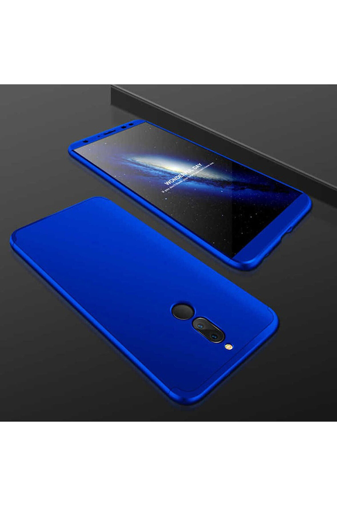 Huawei Mate 10 Lite Uyumlu Kılıf Zore Ays Kapak Mavi