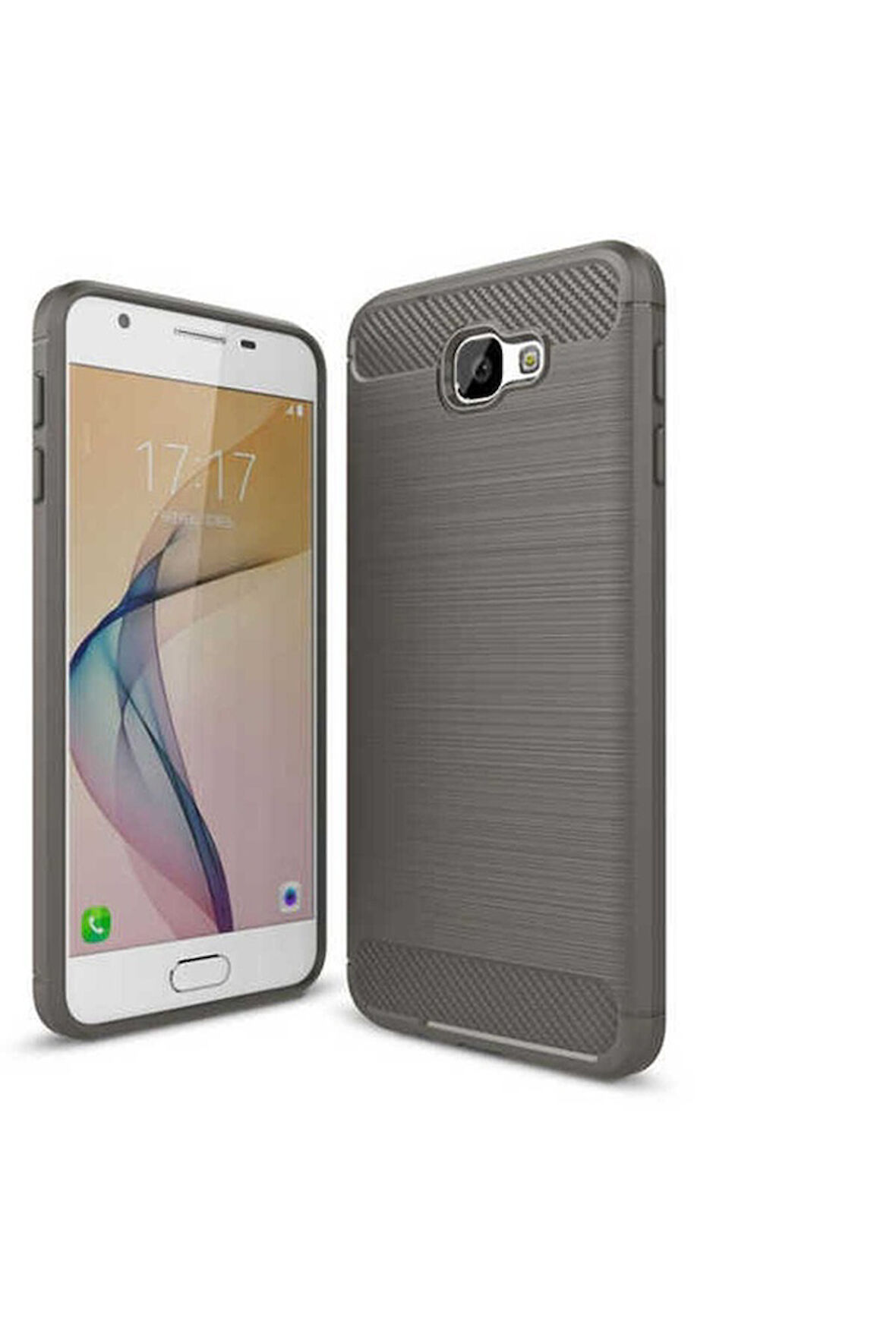 Samsung Galaxy J5 Prime Uyumlu Kılıf Zore Room Silikon Kapak Gri