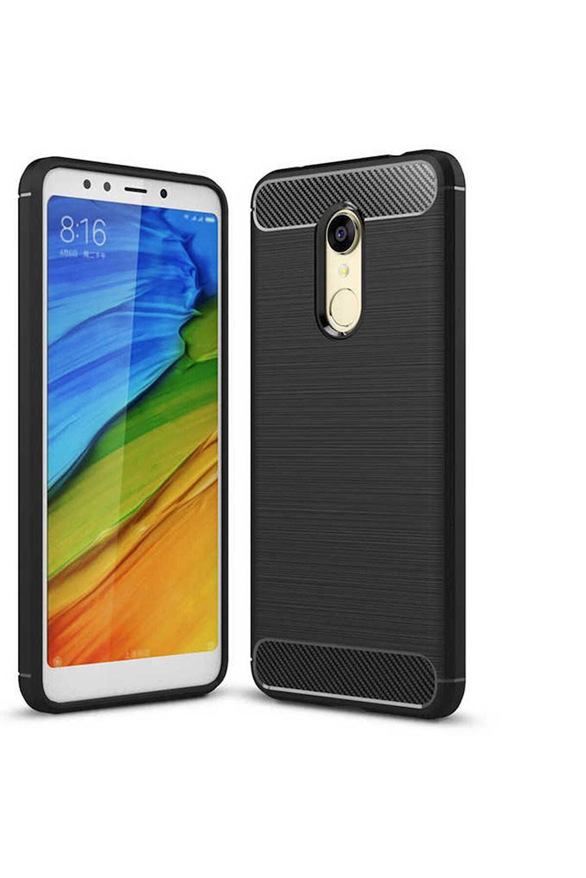 Xiaomi Redmi 5 Uyumlu Kılıf Zore Room Silikon Kapak Siyah