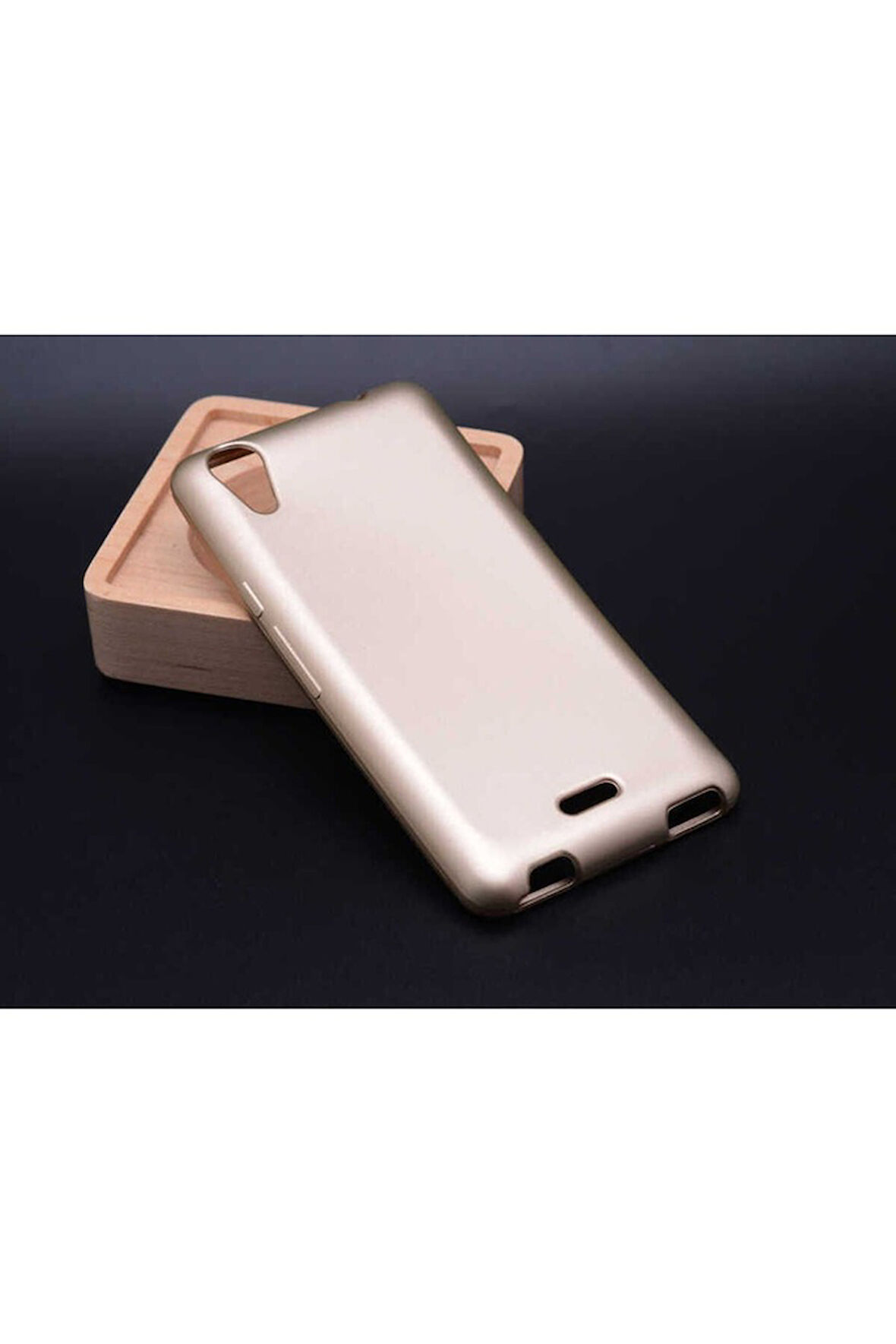 Casper Via V3 Uyumlu Kılıf Zore Premier Silikon Kapak Gold