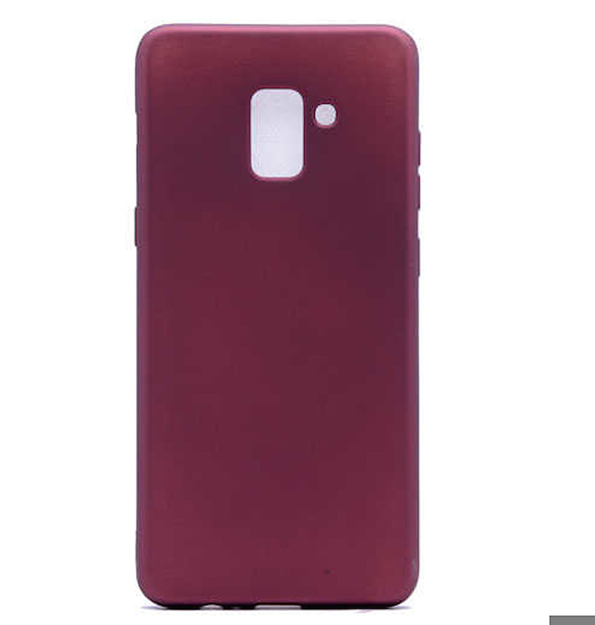 Samsung Galaxy A8 2018 Uyumlu Kılıf Zore Premier Silikon Kapak Mürdüm