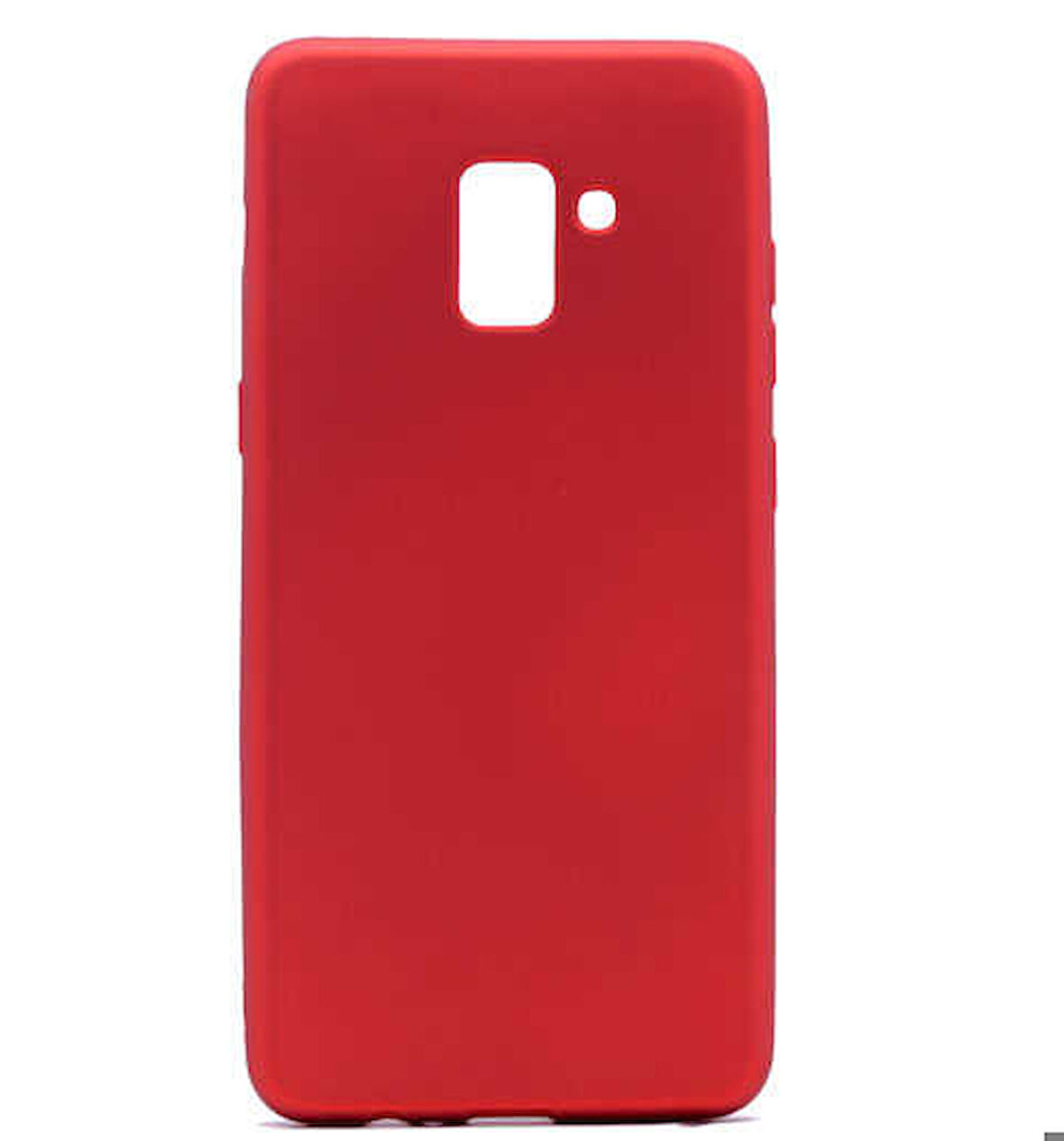 Samsung Galaxy A8 Plus 2018 Uyumlu Kılıf Zore Premier Silikon Kapak Kırmızı