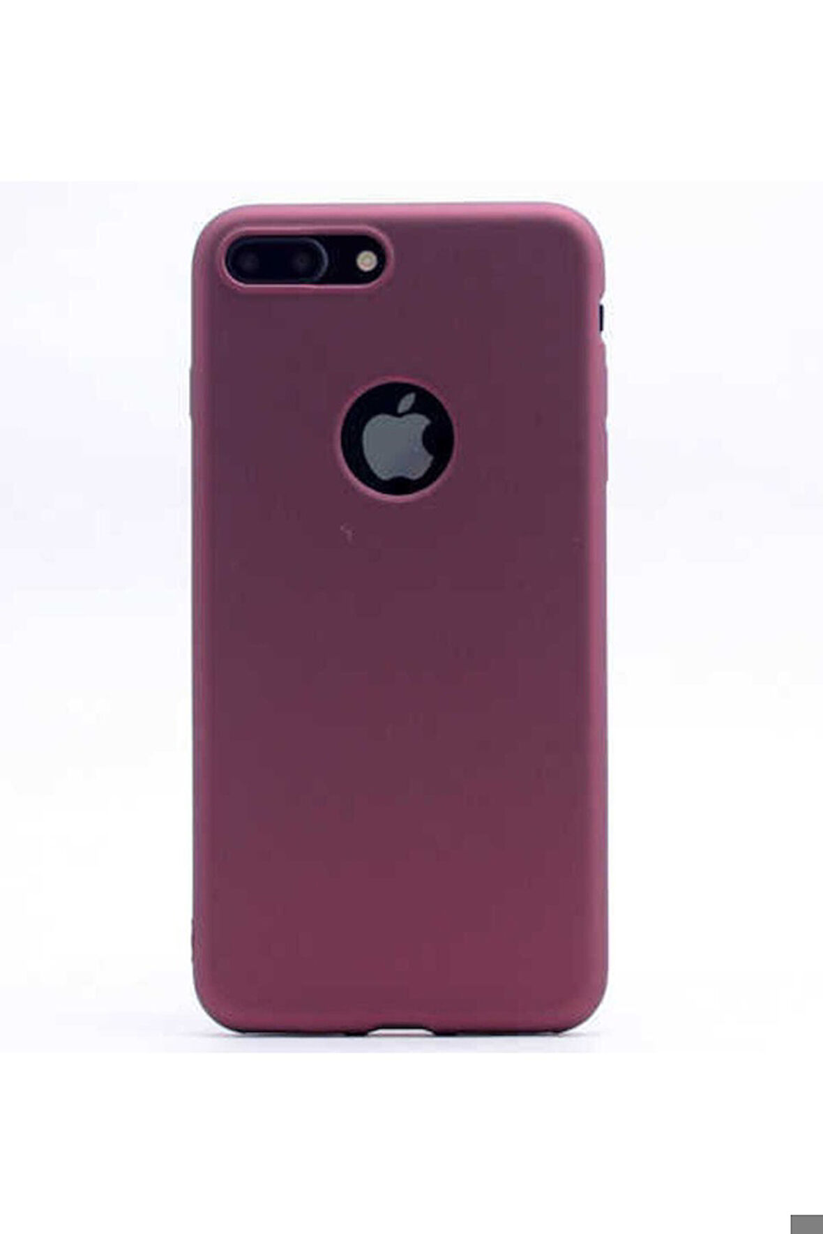 Apple iPhone 7 Plus Uyumlu Kılıf Zore Premier Silikon Kapak Mürdüm