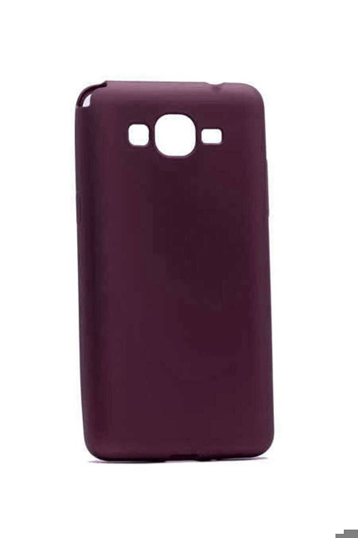 Samsung Galaxy J2 Prime Uyumlu Kılıf Zore Premier Silikon Kapak Mürdüm