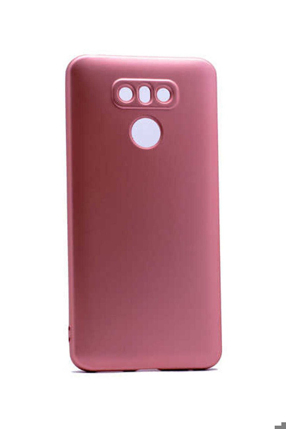 LG G6 Uyumlu Kılıf Zore Premier Silikon Kapak Rose Gold