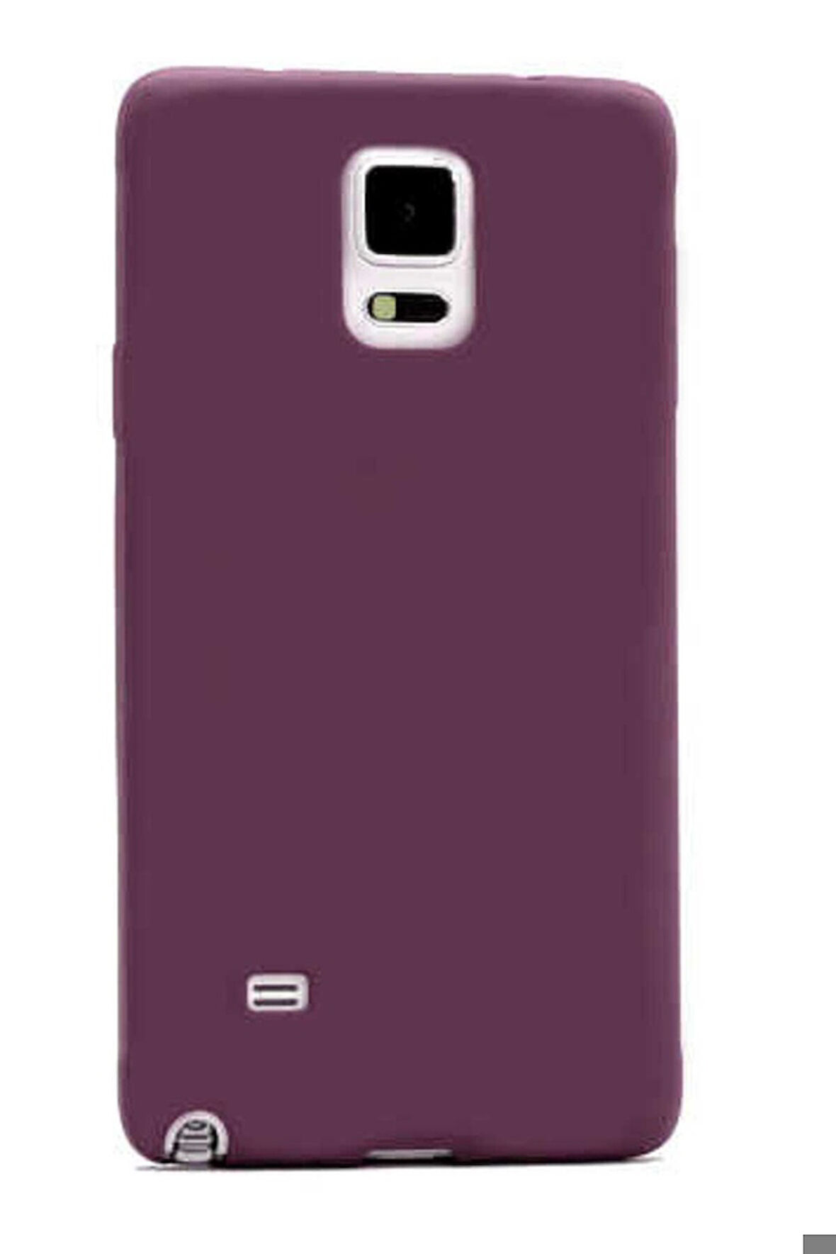 Samsung Galaxy Note 4 Uyumlu Kılıf Zore Premier Silikon Kapak Mürdüm