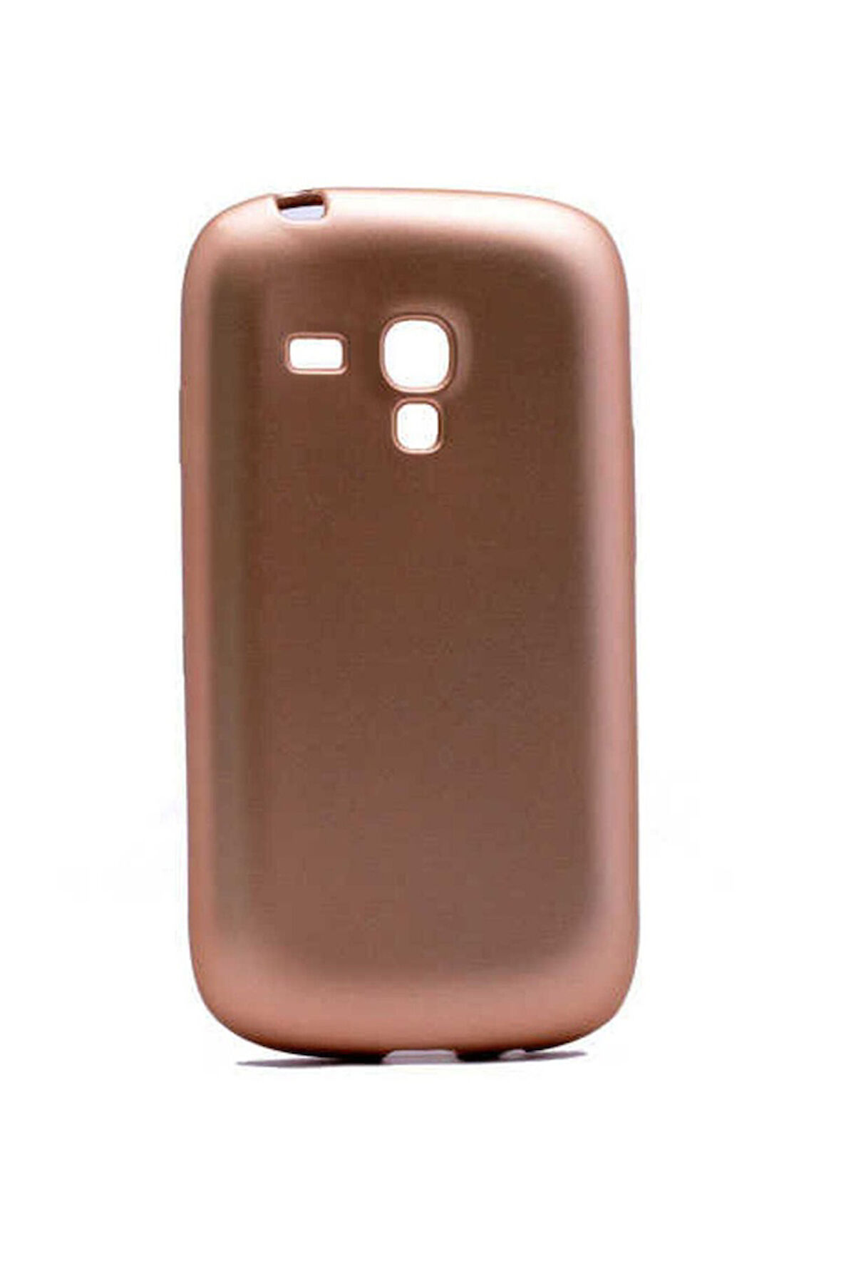 Samsung Galaxy S3 Mini Uyumlu Kılıf Zore Premier Silikon Kapak Gold