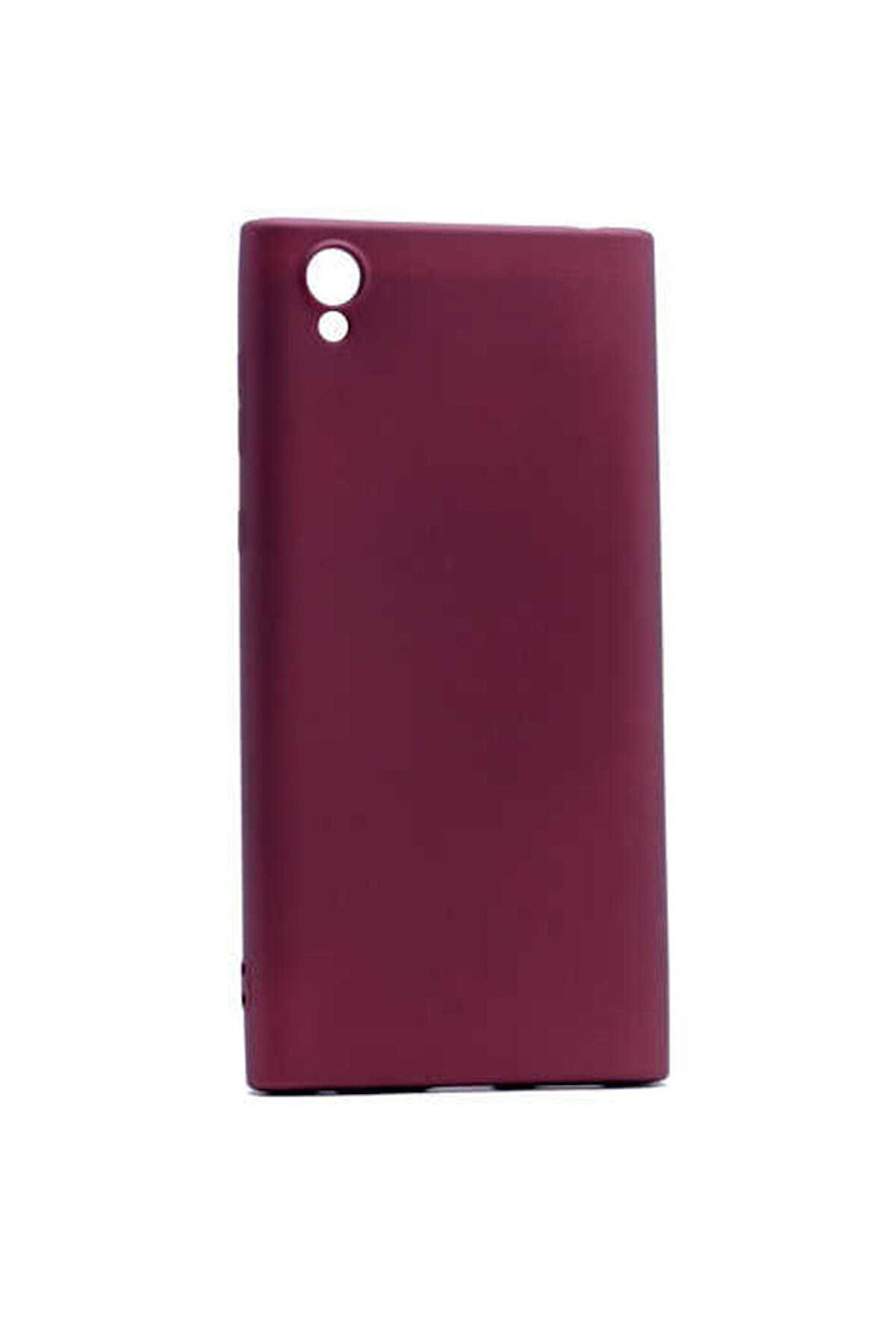Sony Xperia L1 Uyumlu Kılıf Zore Premier Silikon Kapak Mürdüm