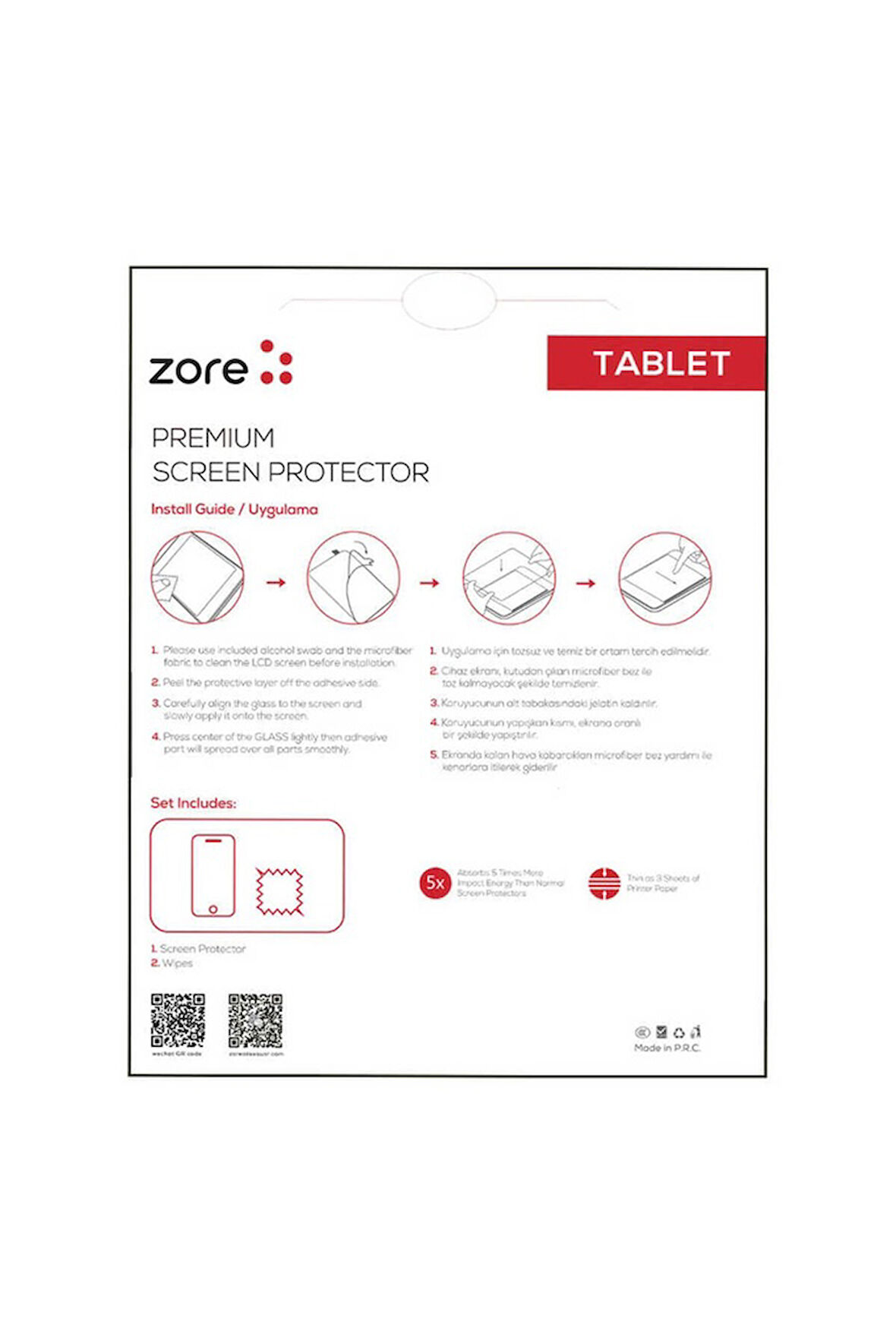 Apple iPad 9.7 2017 (5.Nesil) Uyumlu Zore Tablet Blue Nano Ekran Koruyucu