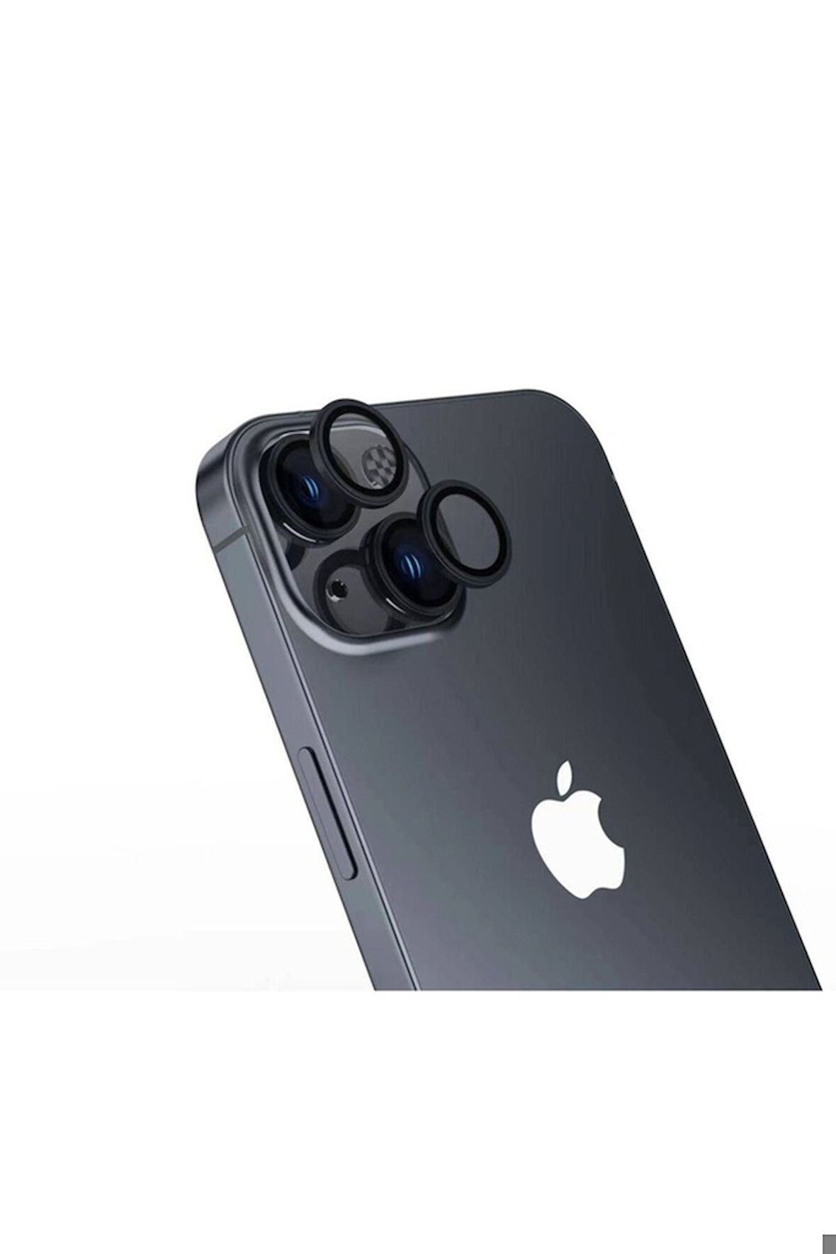 Apple iPhone 15 Uyumlu Zore CL-15 Parmak İzi Bırakmayan Anti-Reflective Kamera Lens Koruyucu Siyah