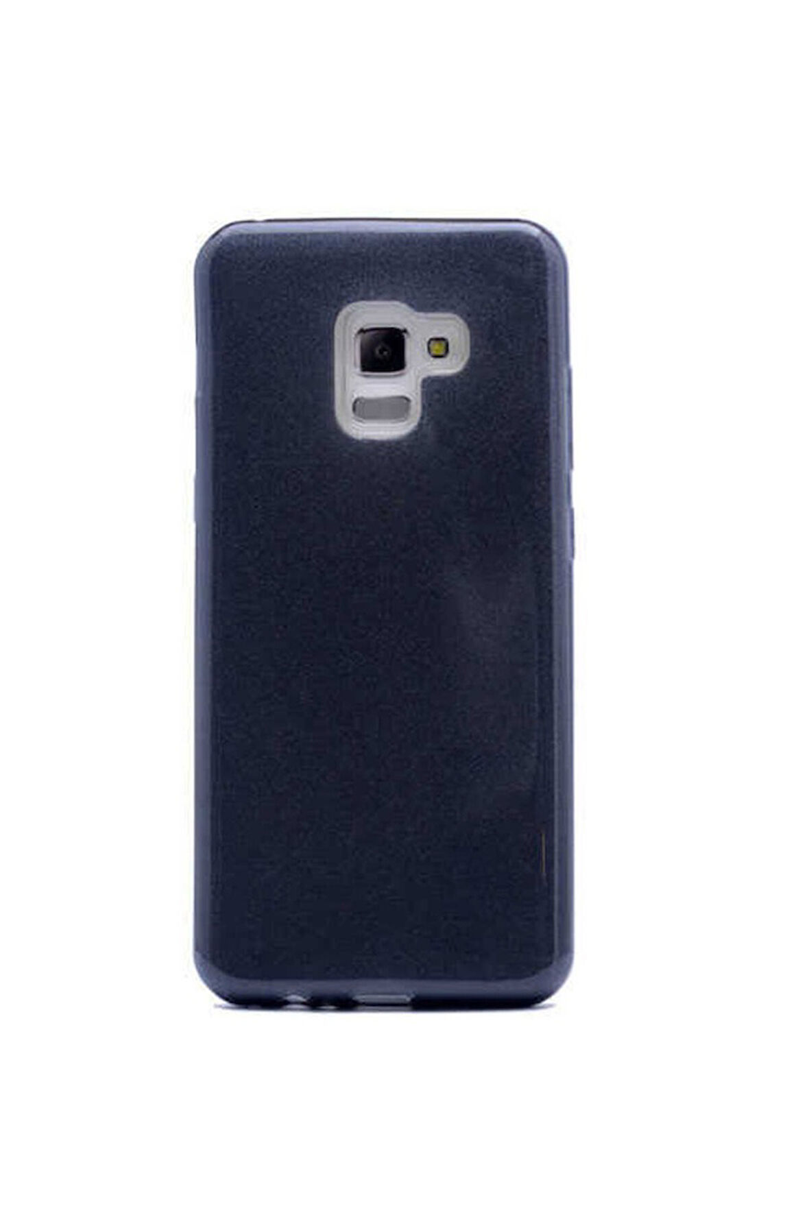 Samsung Galaxy A8 2018 Uyumlu Kılıf Zore Shining Silikon Siyah